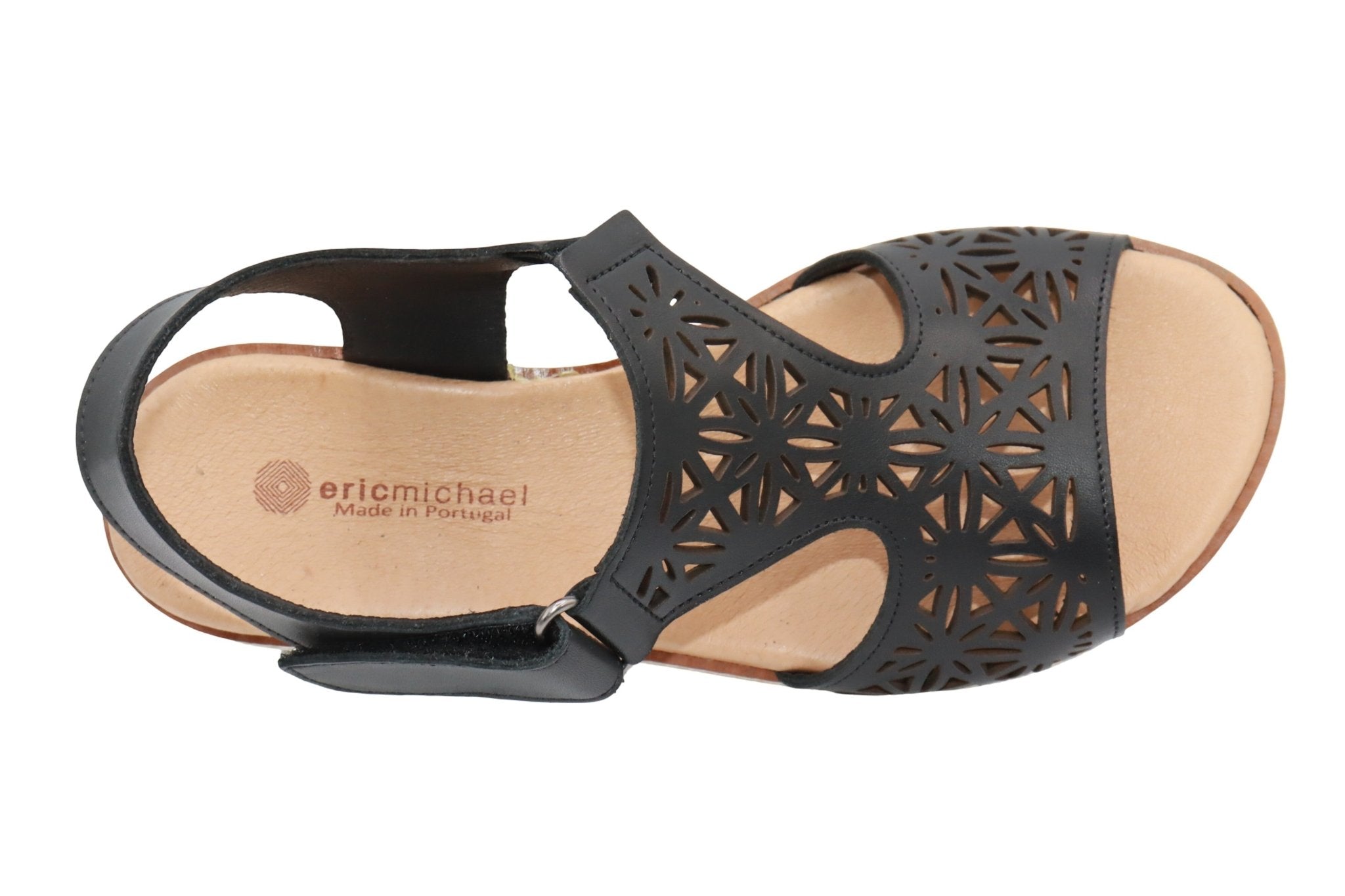 Eric Michael Trudy Geometric Leather Womens Sandal