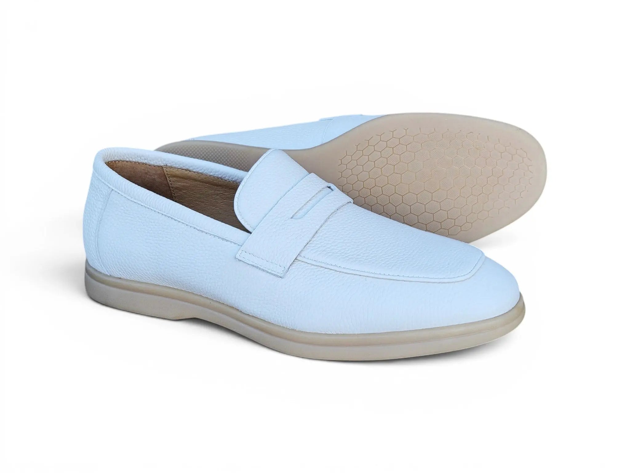 Carrucci Shoes Men's KS Unisex Classic Penny Loafer Calfskin Leather KS715 02