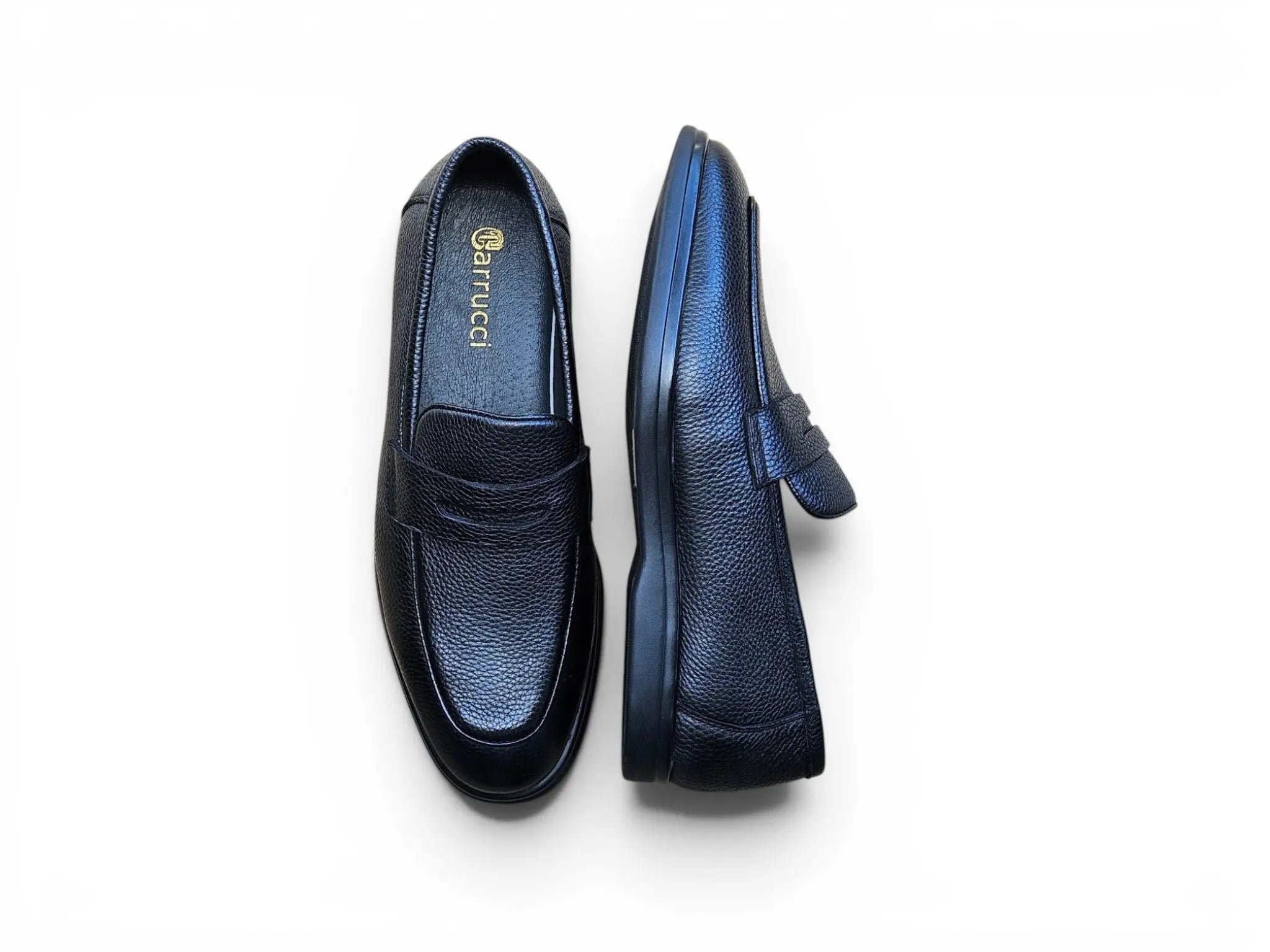 Carrucci Shoes Men's KS Unisex Classic Penny Loafer Calfskin Leather KS715 02