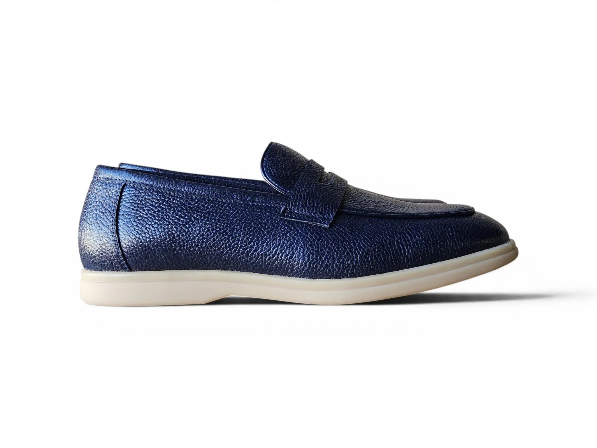 Carrucci Shoes Men's KS Unisex Classic Penny Loafer Calfskin Leather KS715 02