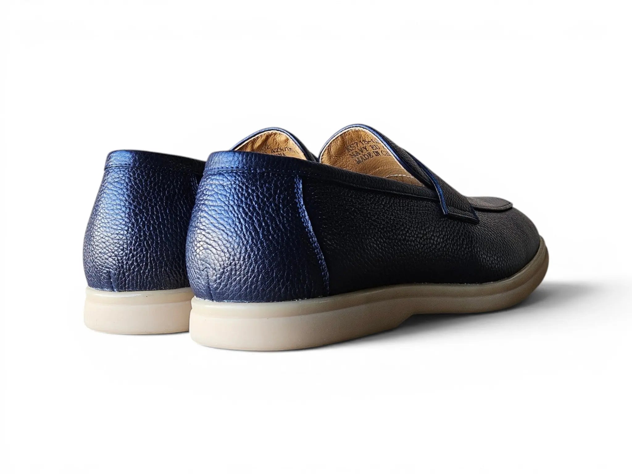 Carrucci Shoes Men's KS Unisex Classic Penny Loafer Calfskin Leather KS715 02