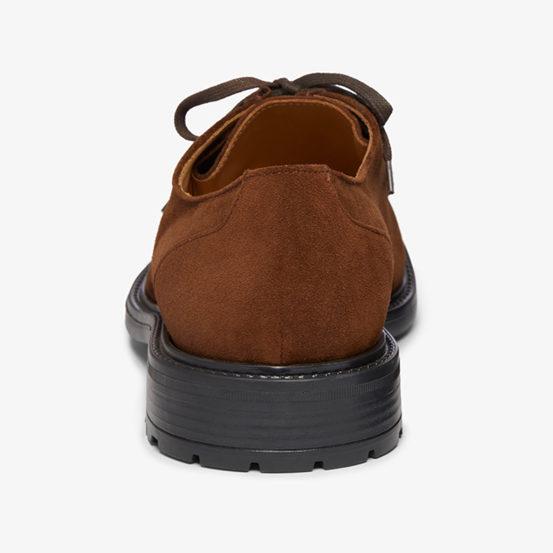 Del Toro Shoes Men's Chestnut Suede Tuscan Moc Boot