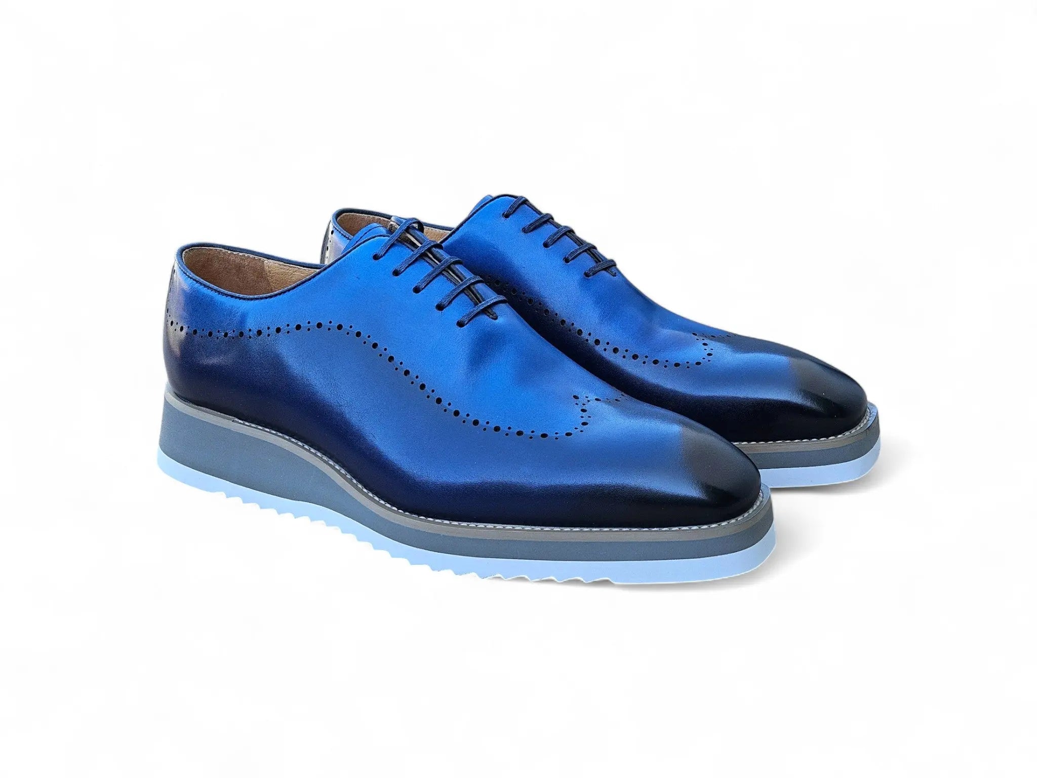 Carrucci Shoes Two Tone Oxford Men's Calfskin Leather KS515 33T view 12