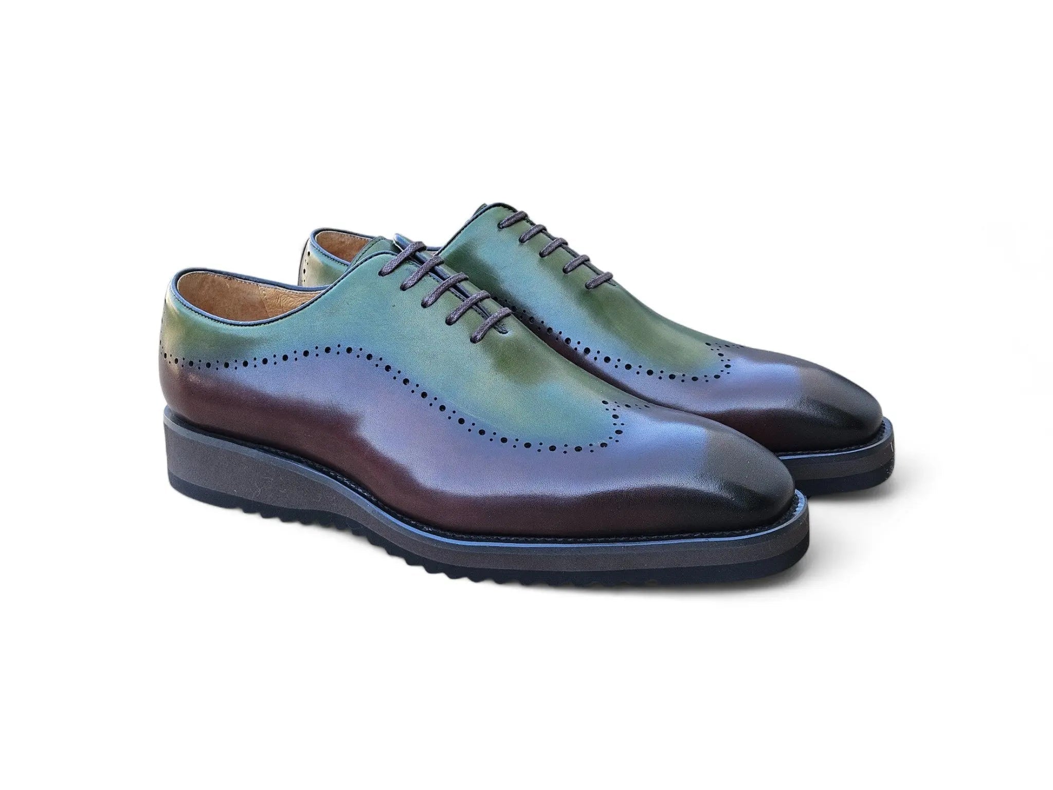 Carrucci Shoes Two Tone Oxford Men's Calfskin Leather KS515 33T view 17
