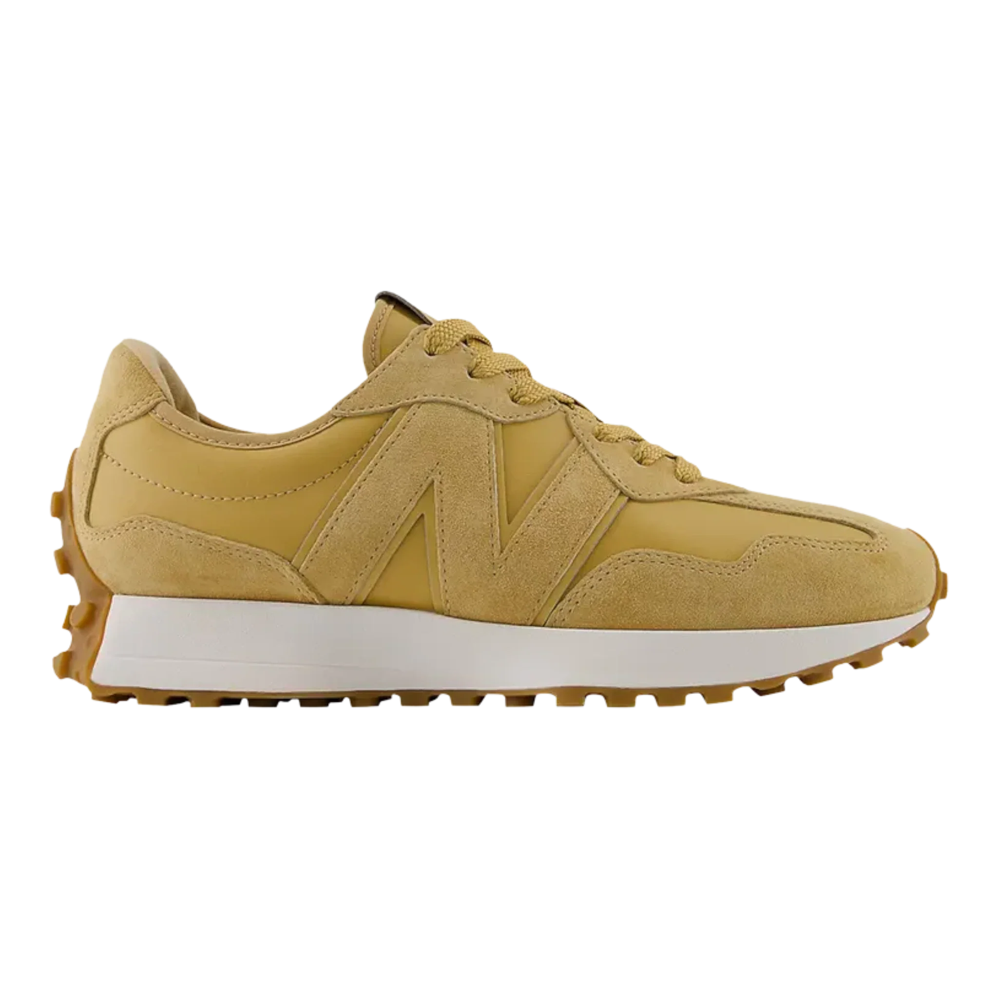 New Balance 327 Men's Sneakers — Camel Suede Low-Top