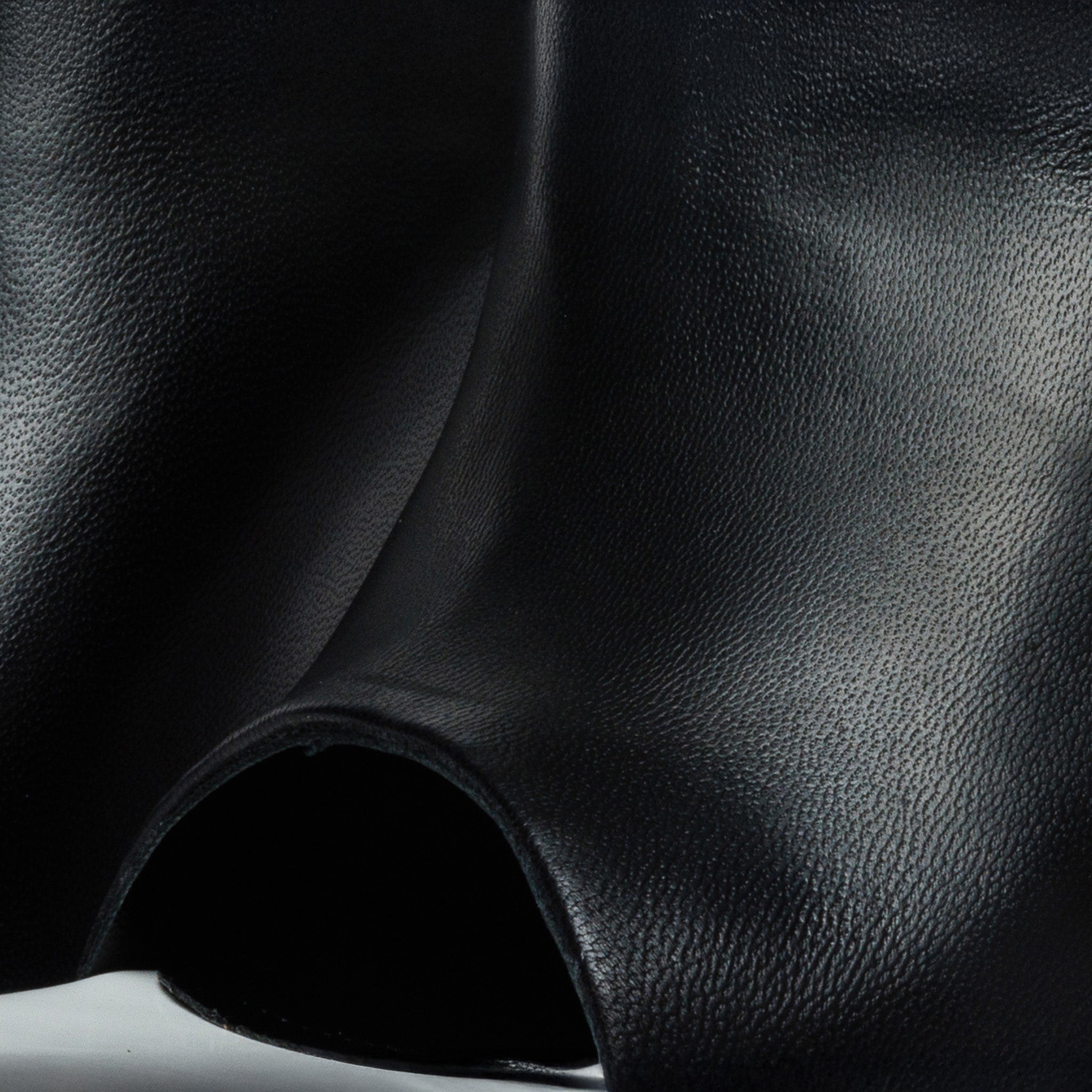 The Cymmer Black Leather Women Sandal