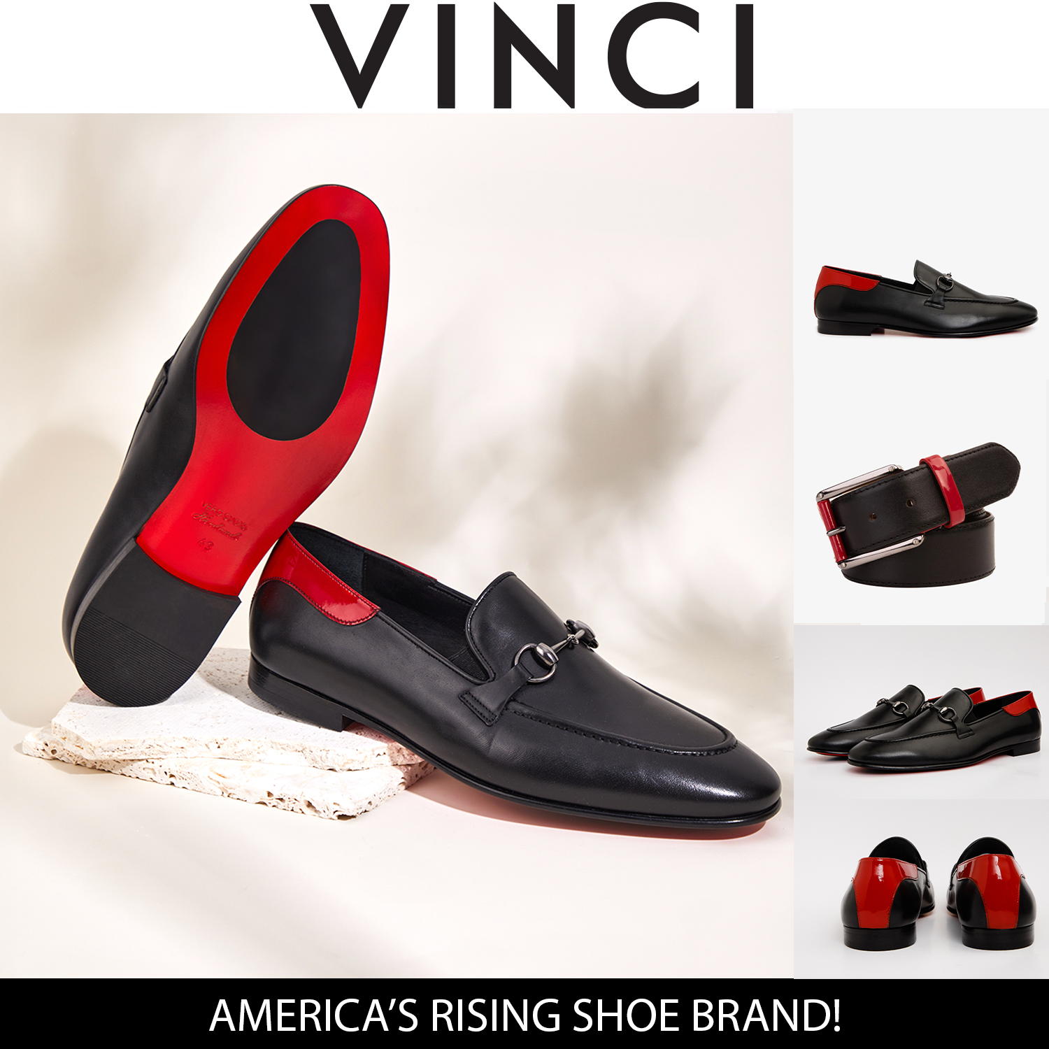 The Maratea Black Leather shoe Bit Loafer Men Shoe