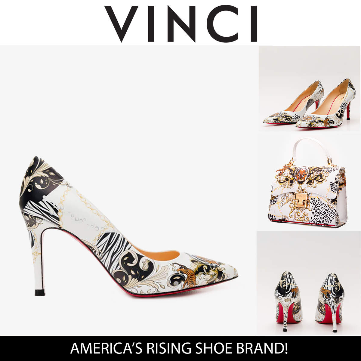 Vinci Leather The Perugia White Leather Pump Women Shoe – product view 6