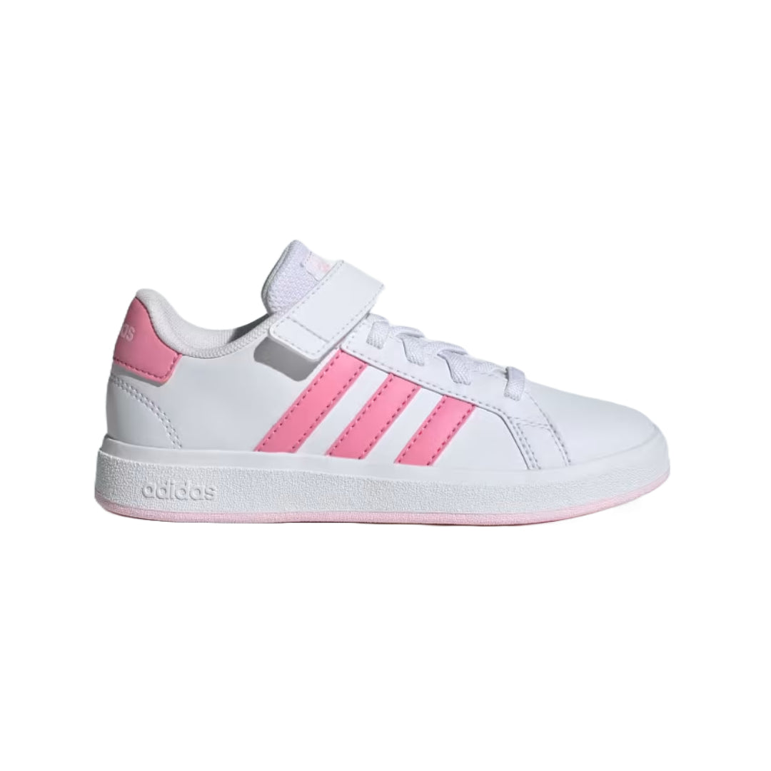 adidas Unisex Kid's Grand Court 2.0 Elastic Lace Shoes