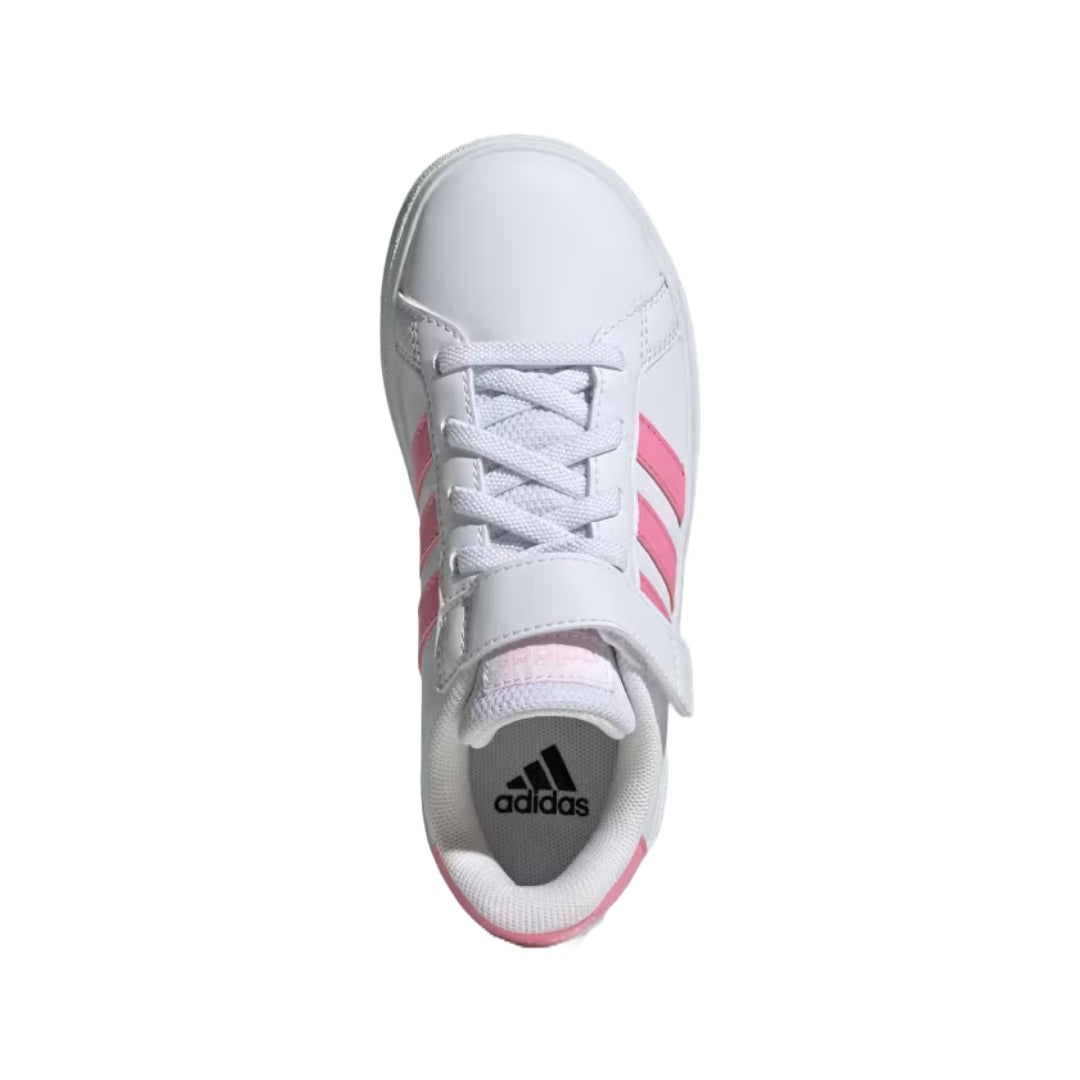 adidas Unisex Kid's Grand Court 2.0 Elastic Lace Shoes