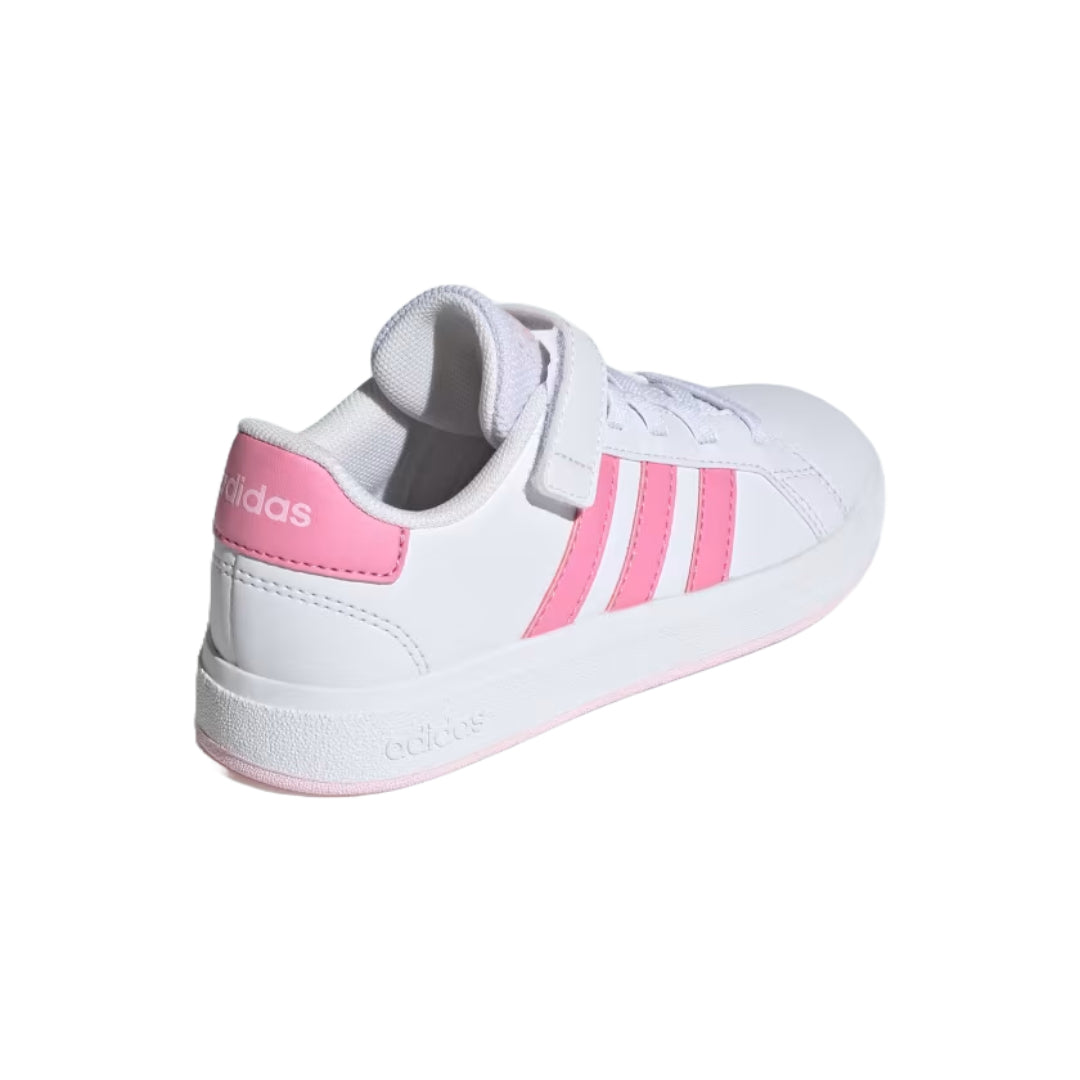 adidas Unisex Kid's Grand Court 2.0 Elastic Lace Shoes