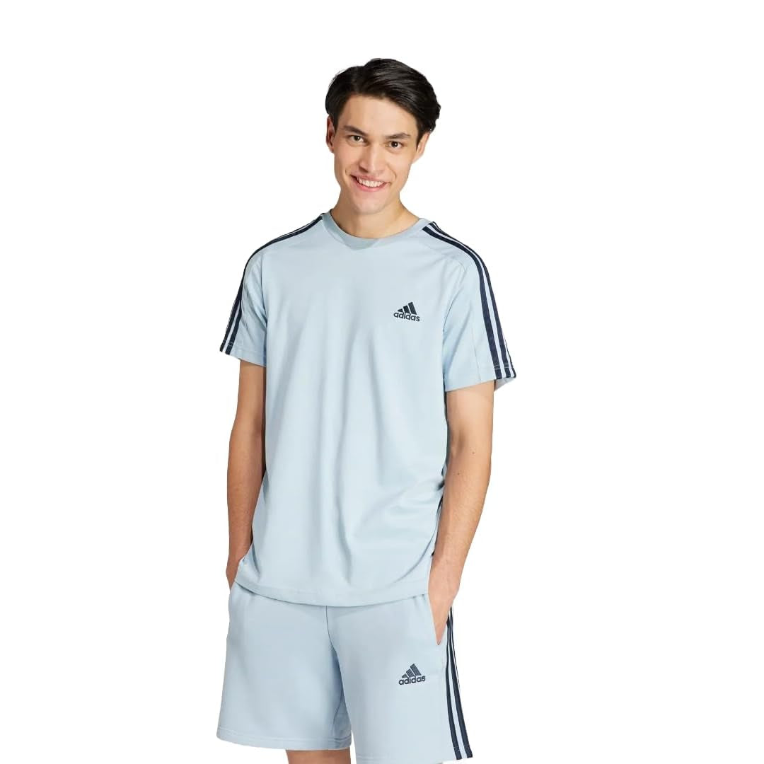 adidas Men's 3 Stripes Single Jersey Tee