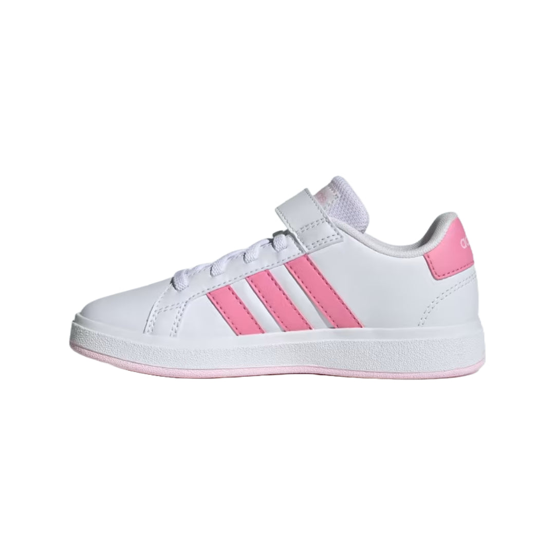 adidas Unisex Kid's Grand Court 2.0 Elastic Lace Shoes