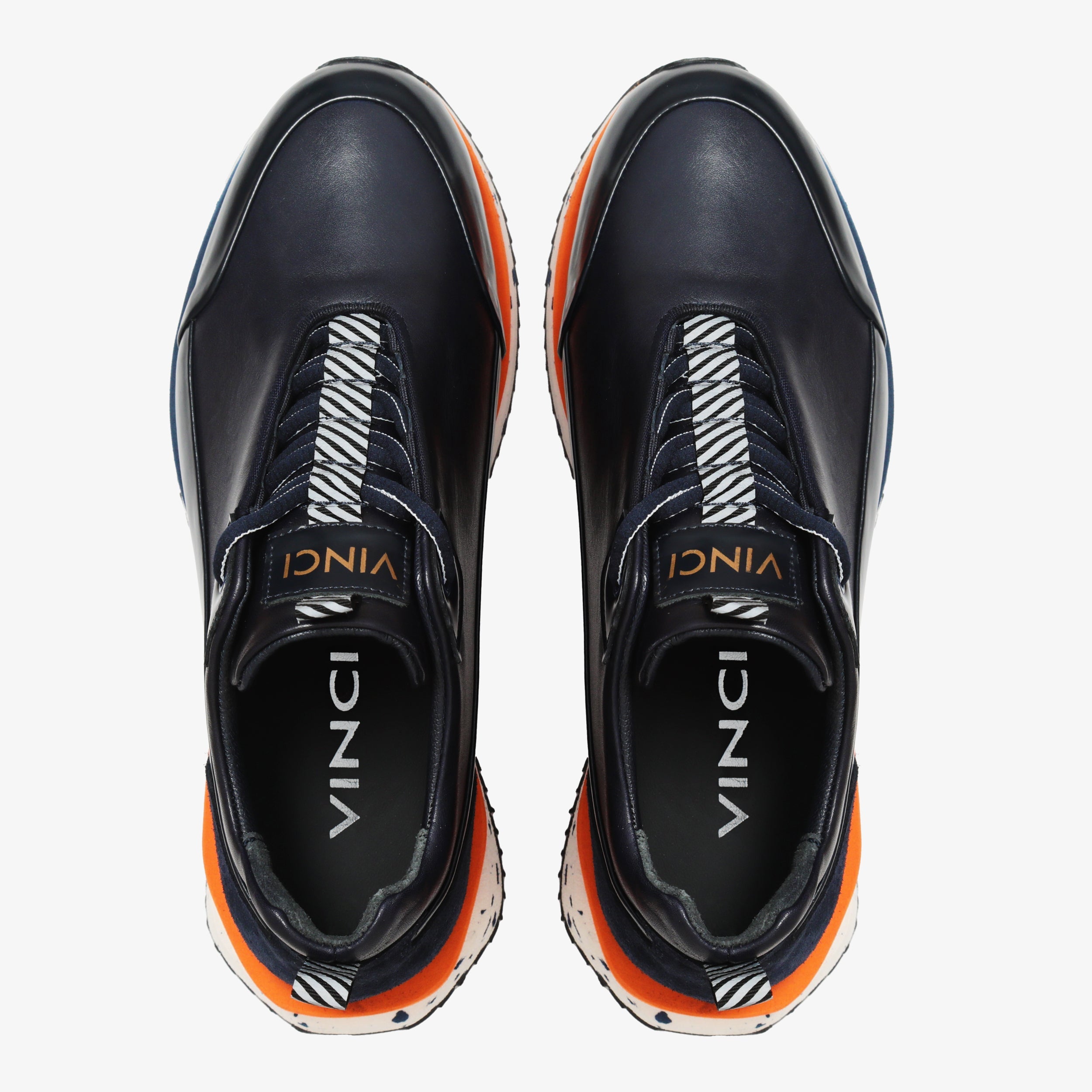 The Milford Navy Blue Leather Men Sneaker