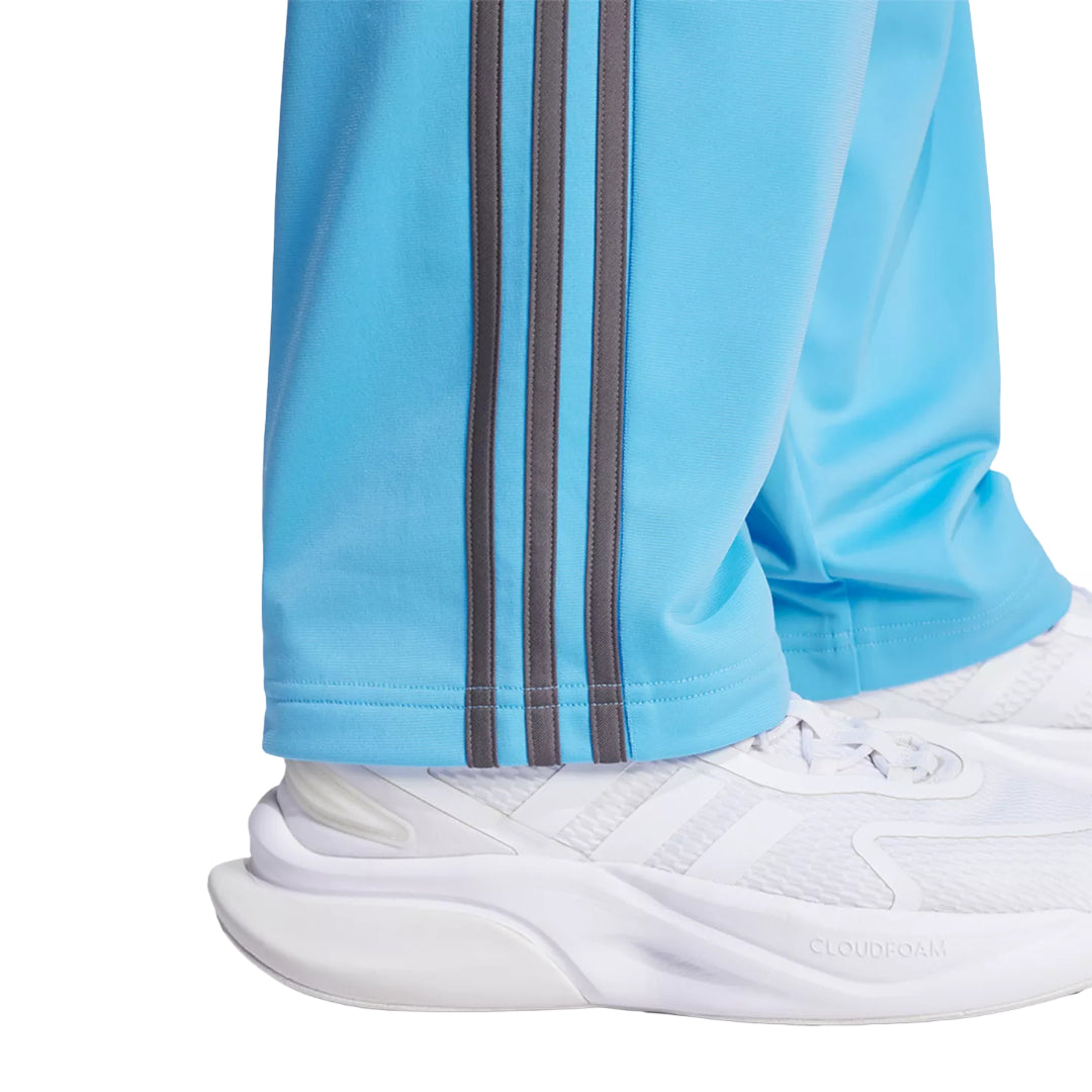 adidas Men's 3 Stripes Essentials Open Hem Track Pants - SEMI BLUE BURST/CHARCOAL