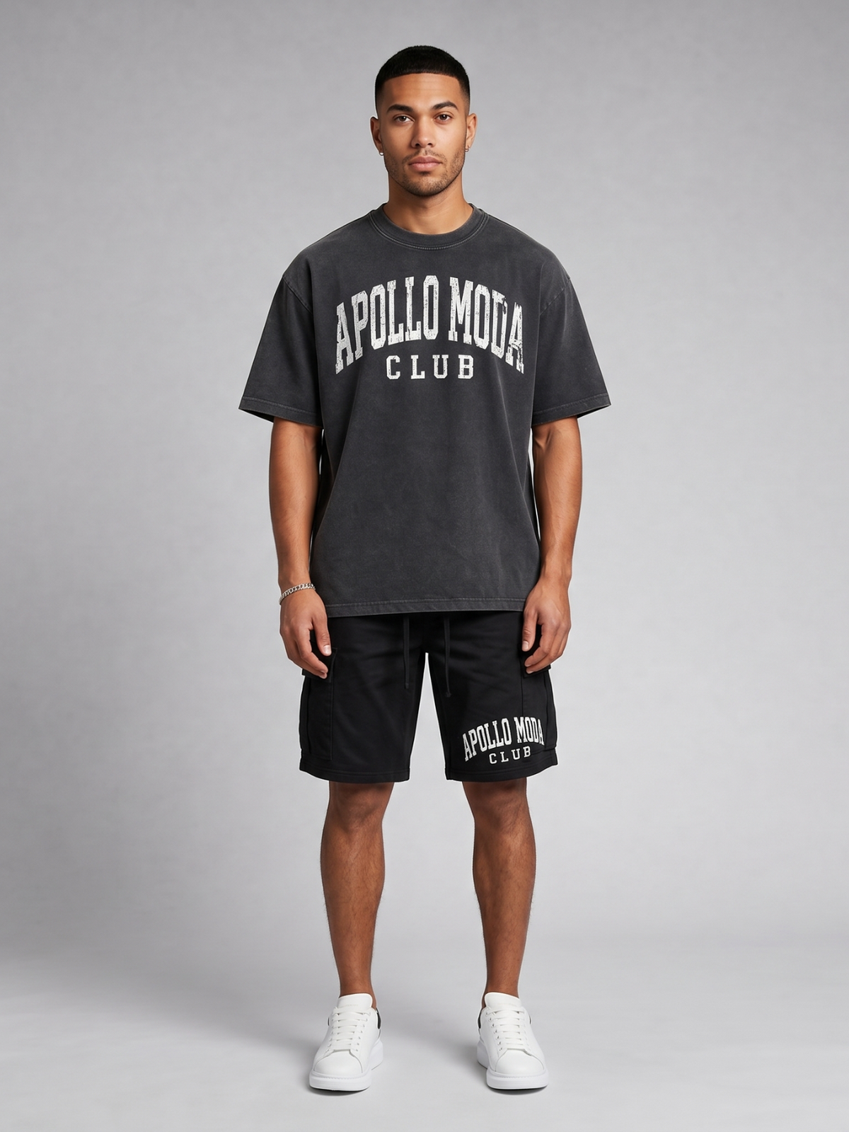 Apollo Moda Club Washed Gradient Oversized Tee – product view 3