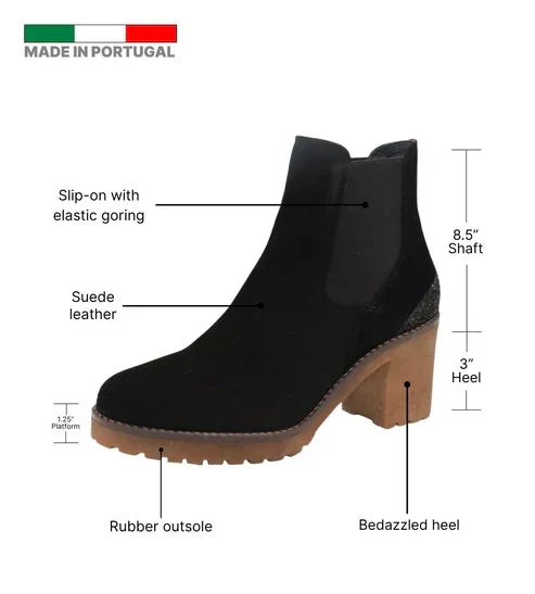 Eric Michael Vespa Women’s Suede Slip-On Heel Shoe