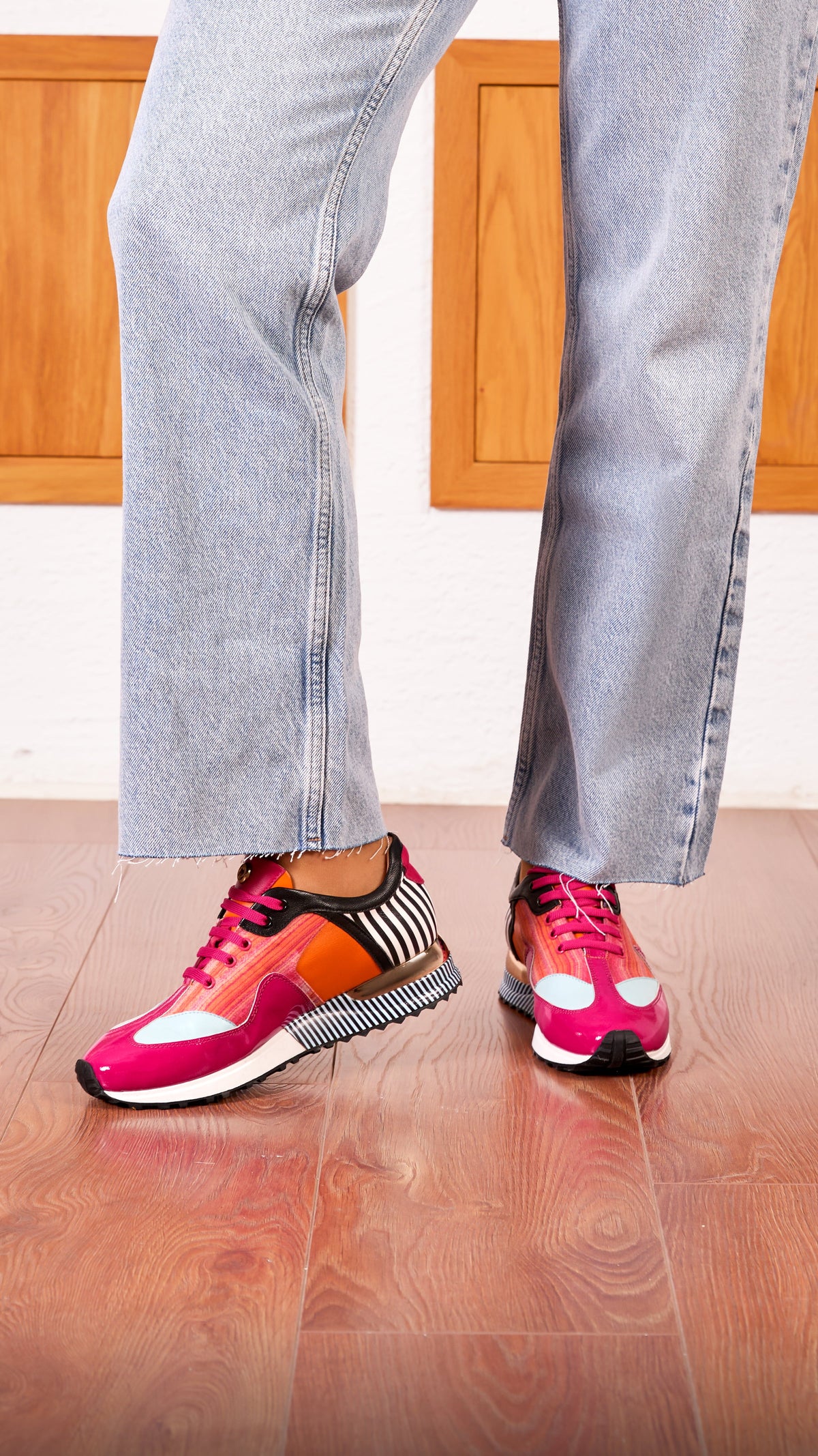 Vinci Leather Santa Amaro Multi Color Fuchsia Women Sneaker – product view 15