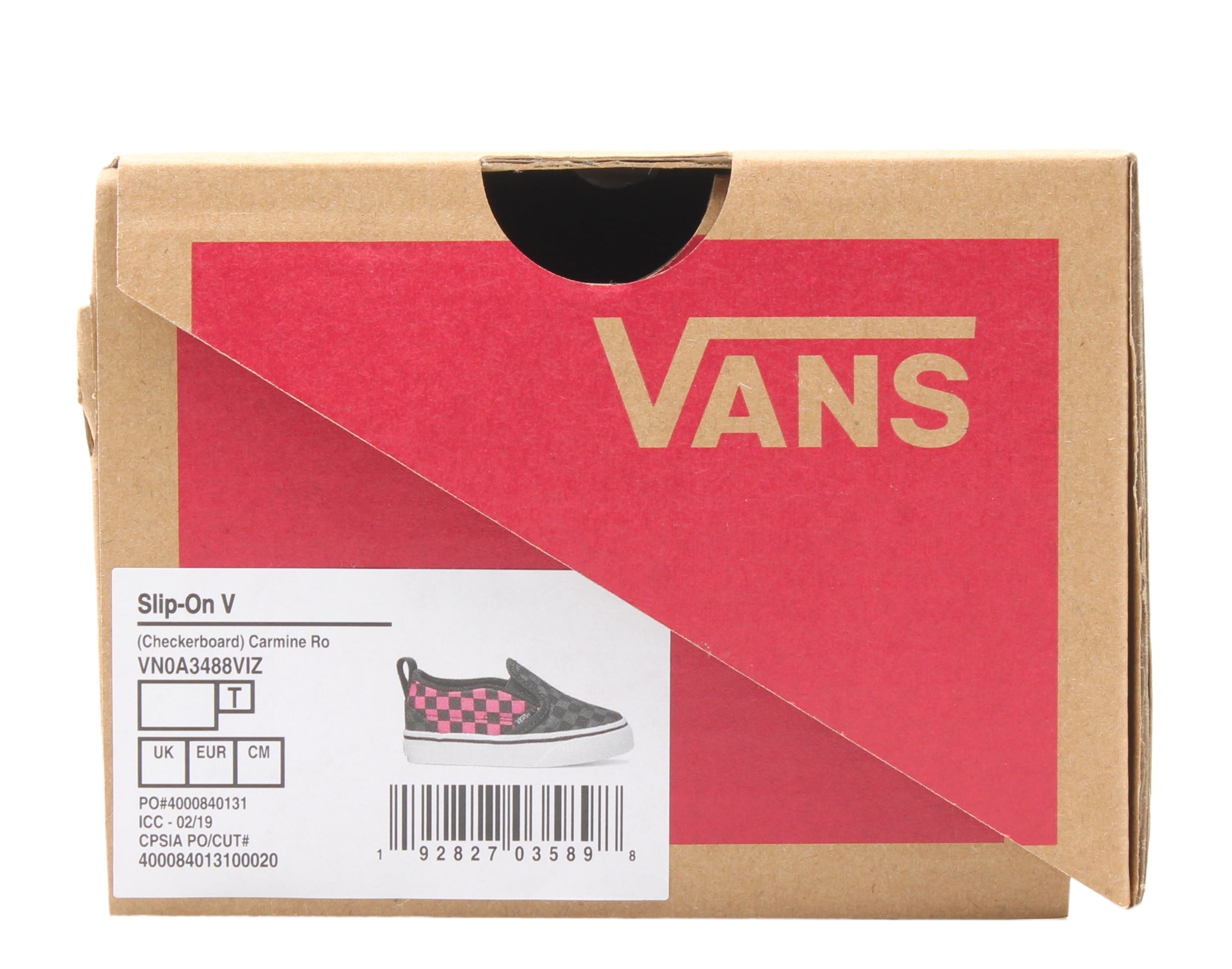 Vans CB Baby/Toddler (TD) Sneakers — Carmine/Rose Low-Top