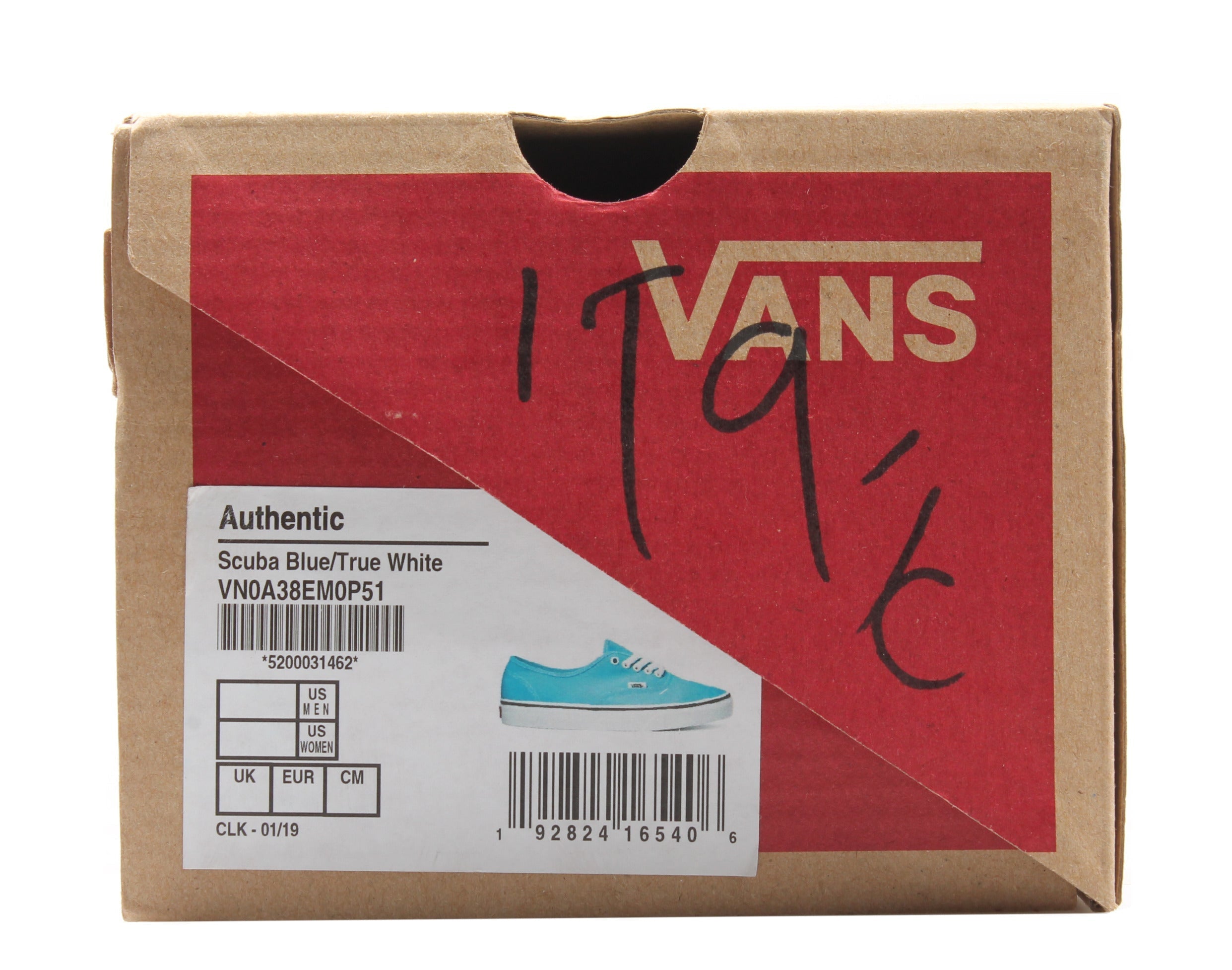 Vans Authentic Scuba Sneakers — True White/Blue Low-Top