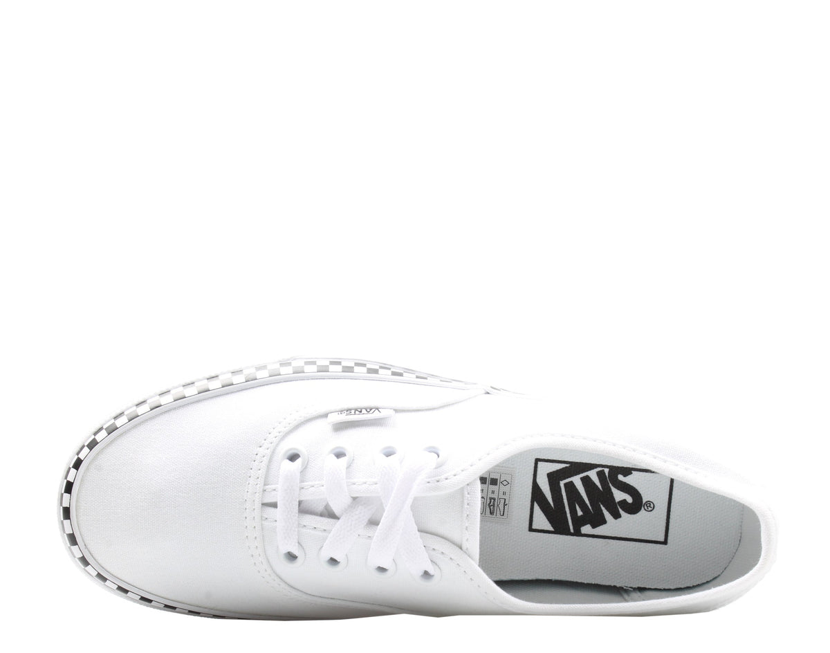 Vans Authentic Check Foxing Sneakers — True White Low-Top – product view 4