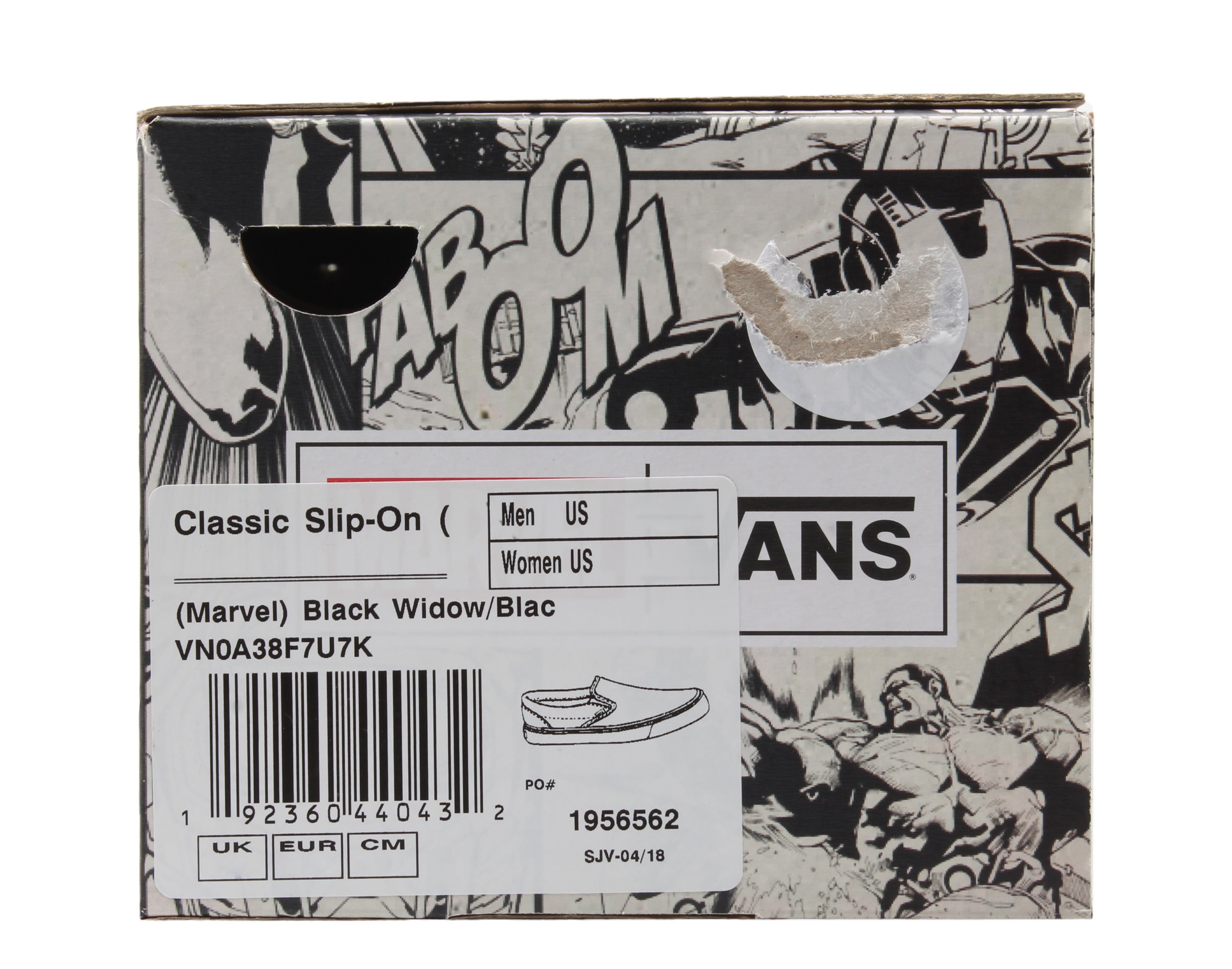 Vans Classic Marvel Widow Sneakers — Black Low-Top