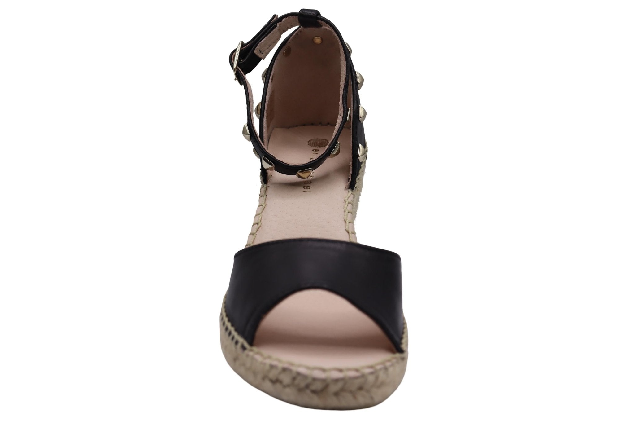 Eric Michael Val Woven Studded Wedge Sandal