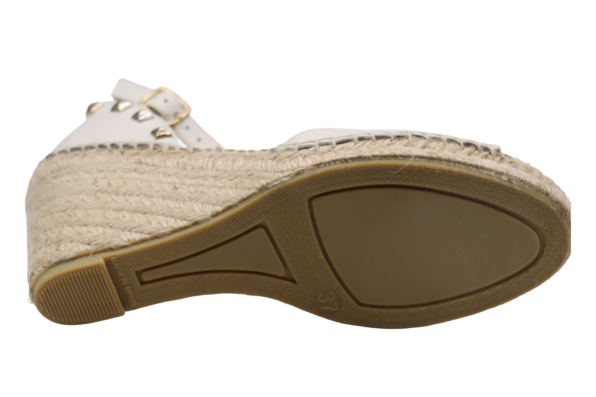 Eric Michael Val Woven Studded Wedge Sandal