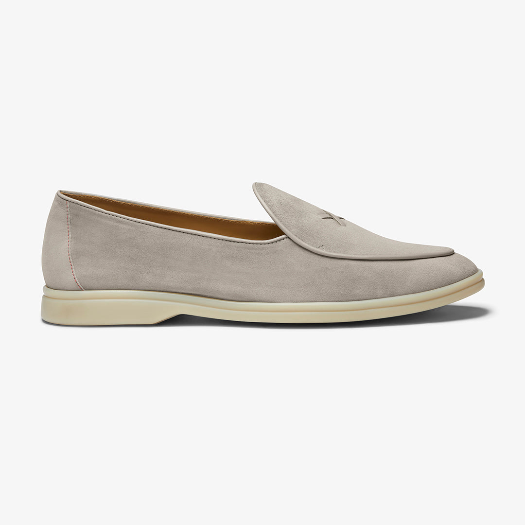 Del Toro Shoes Men's Grigio Suede Viaggio Loafer