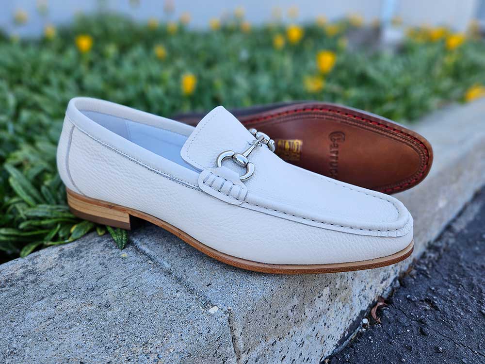 Carrucci Shoes Victor Horsebit Loafer Pebble Grain Leather KL201 01 view 13