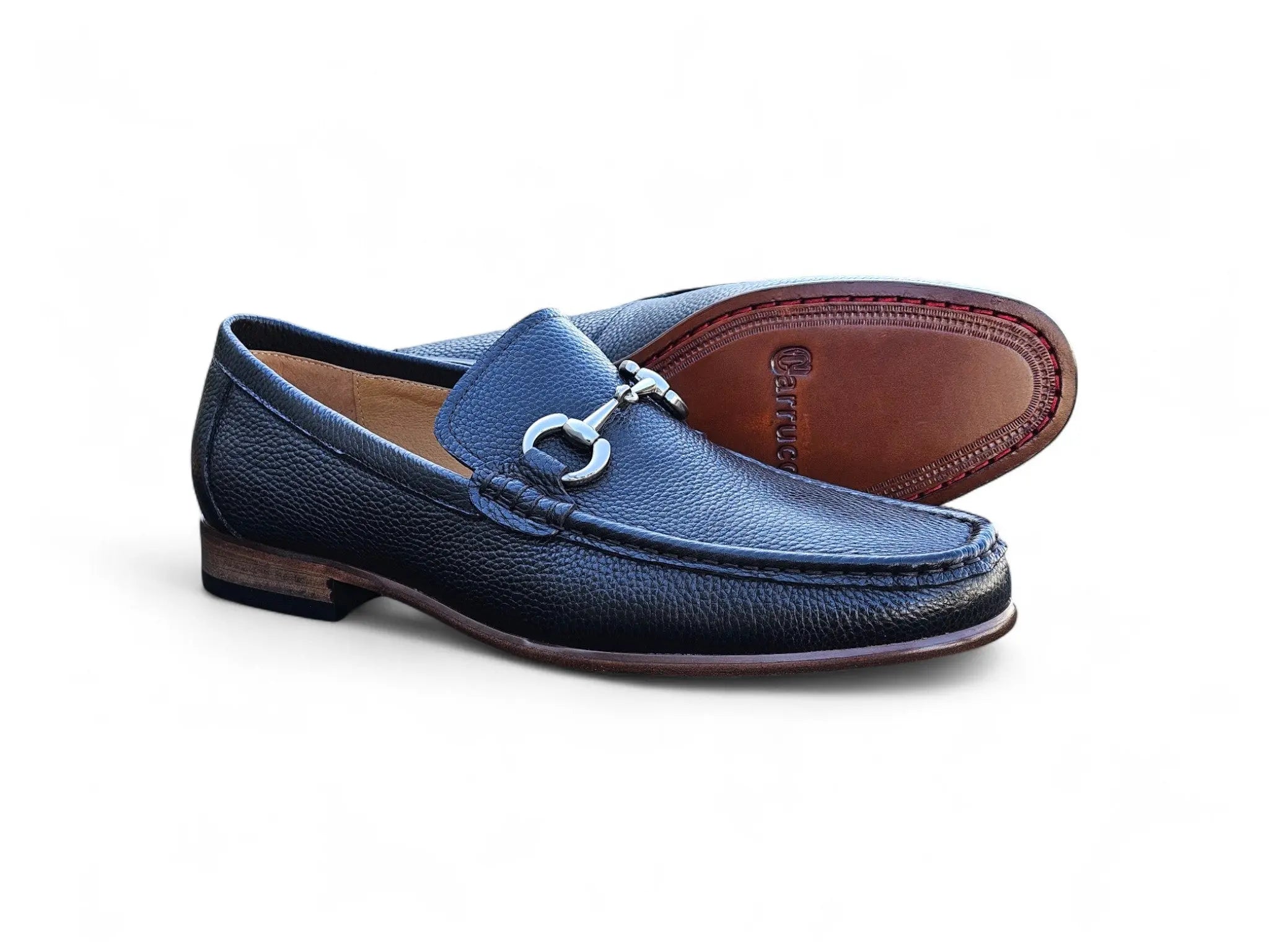 Carrucci Shoes Victor Horsebit Loafer Pebble Grain Leather KL201 01 view 18