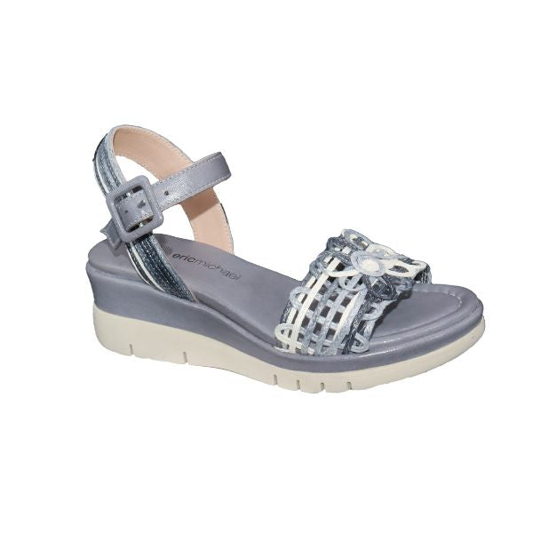 Eric Michael Vivian Women’s Leather Wedge Sandal