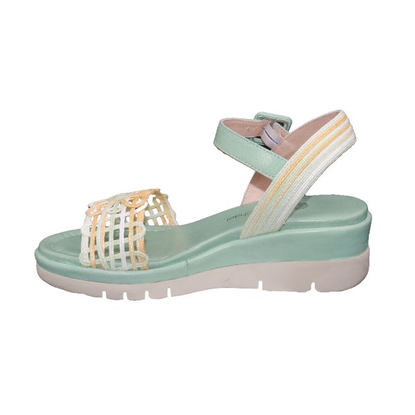 Eric Michael Vivian Women’s Leather Wedge Sandal