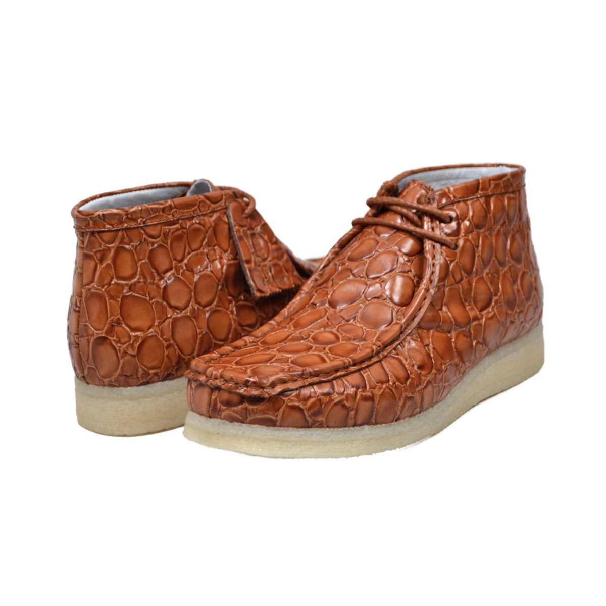 British Collection Walker Croc Menβs Cognac Shoes