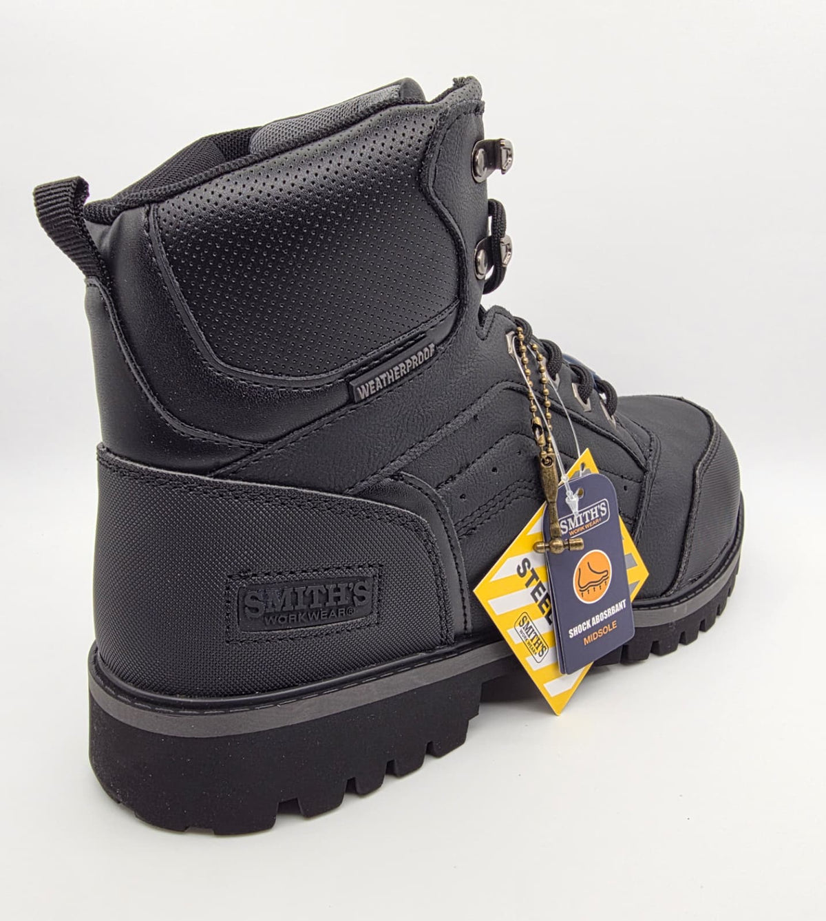 Steel Toe "Smith's Work Wear" (BARWICK) SA724021 Black – Side Profile