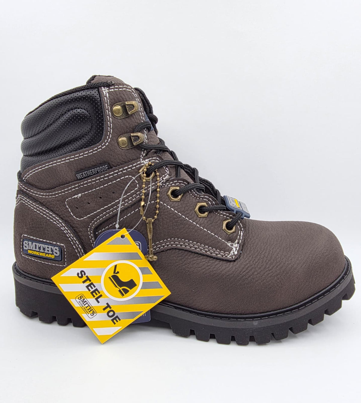 Steel Toe "Smith's Work Wear" BERKELEY "SA724022" BROWN – Front View