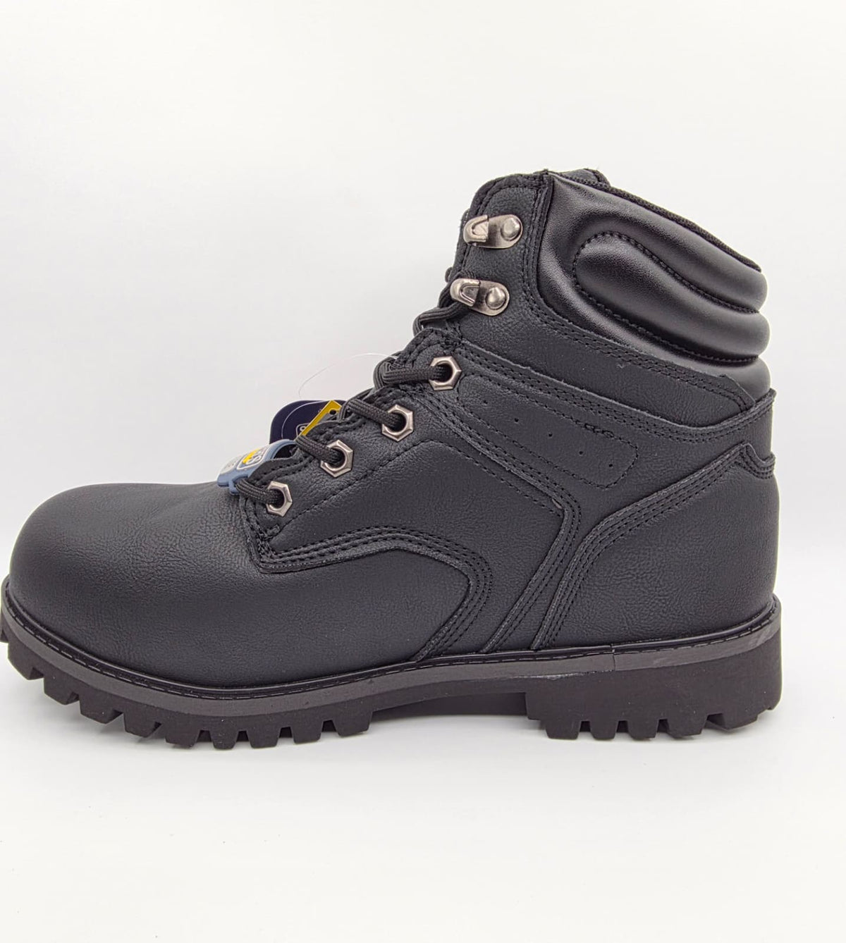 Steel Toe "Smith's Work Wear" SA724022 BERKELEY "BLACK" – Detail Close-Up