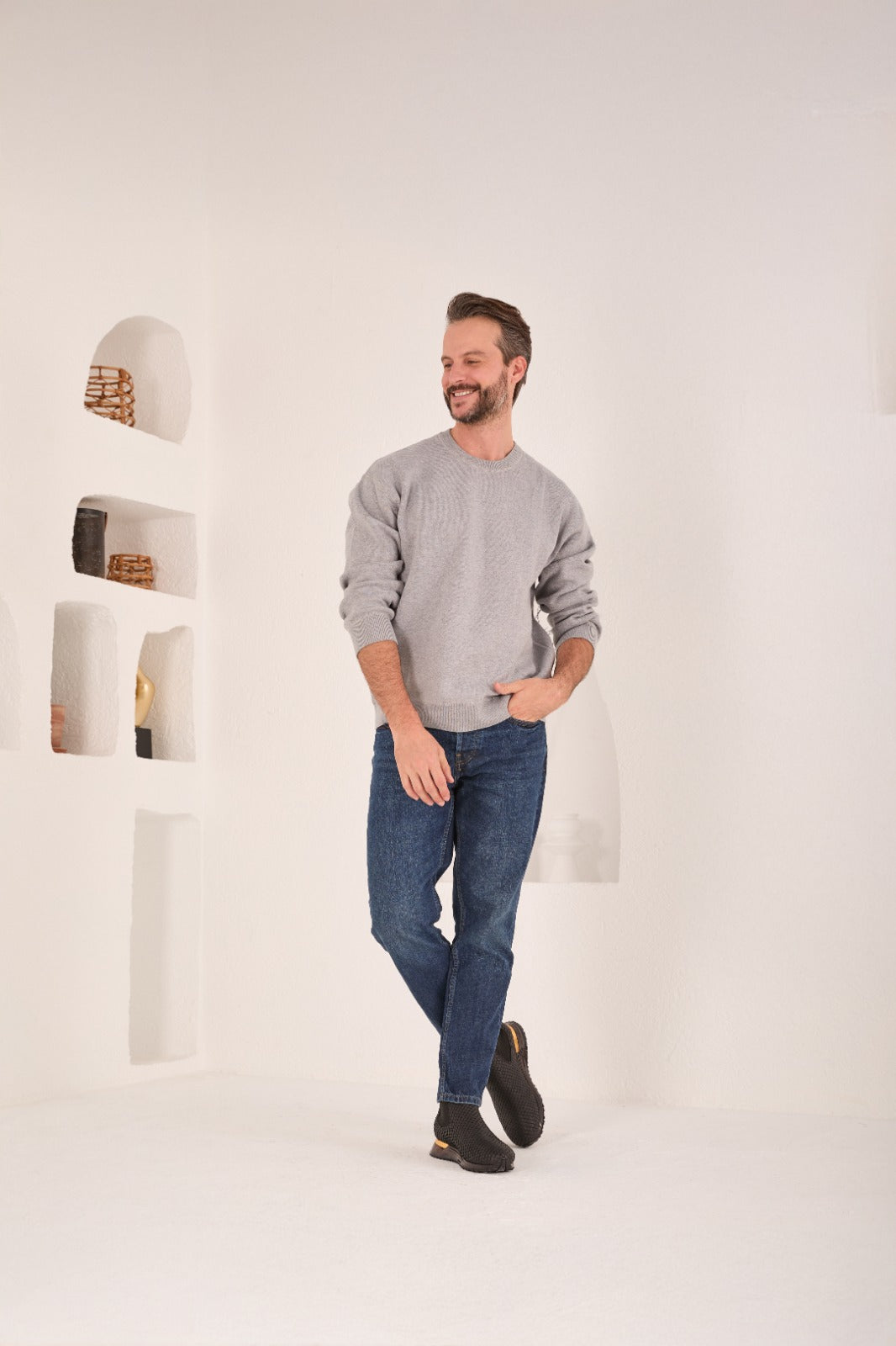 Vinci Leather The Panther Black Leather Men Chelsea Boot – product view 19