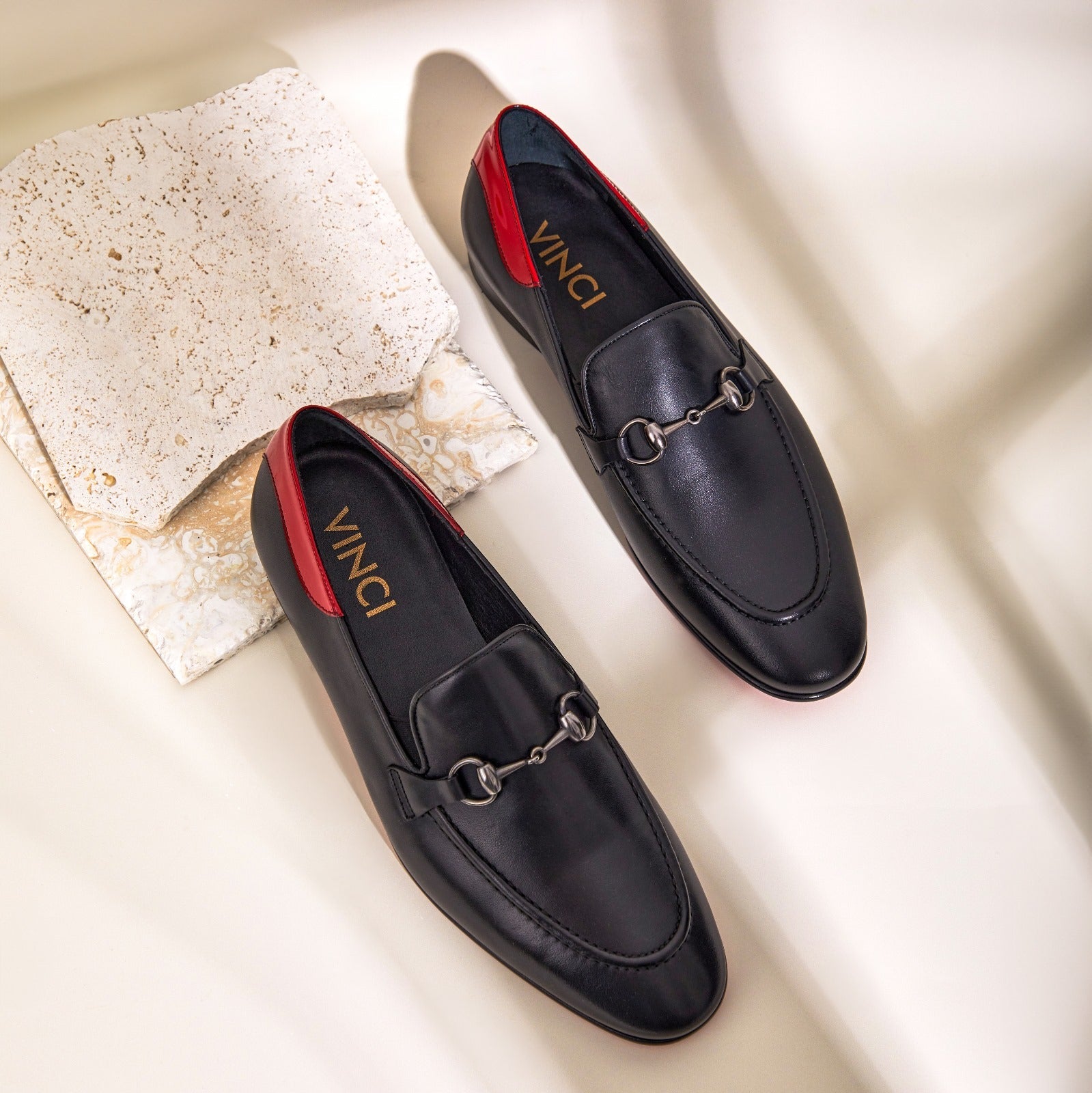 The Maratea Black Leather shoe Bit Loafer Men Shoe