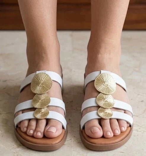 Eric Michael Inka Women’s Leather Slide Sandal