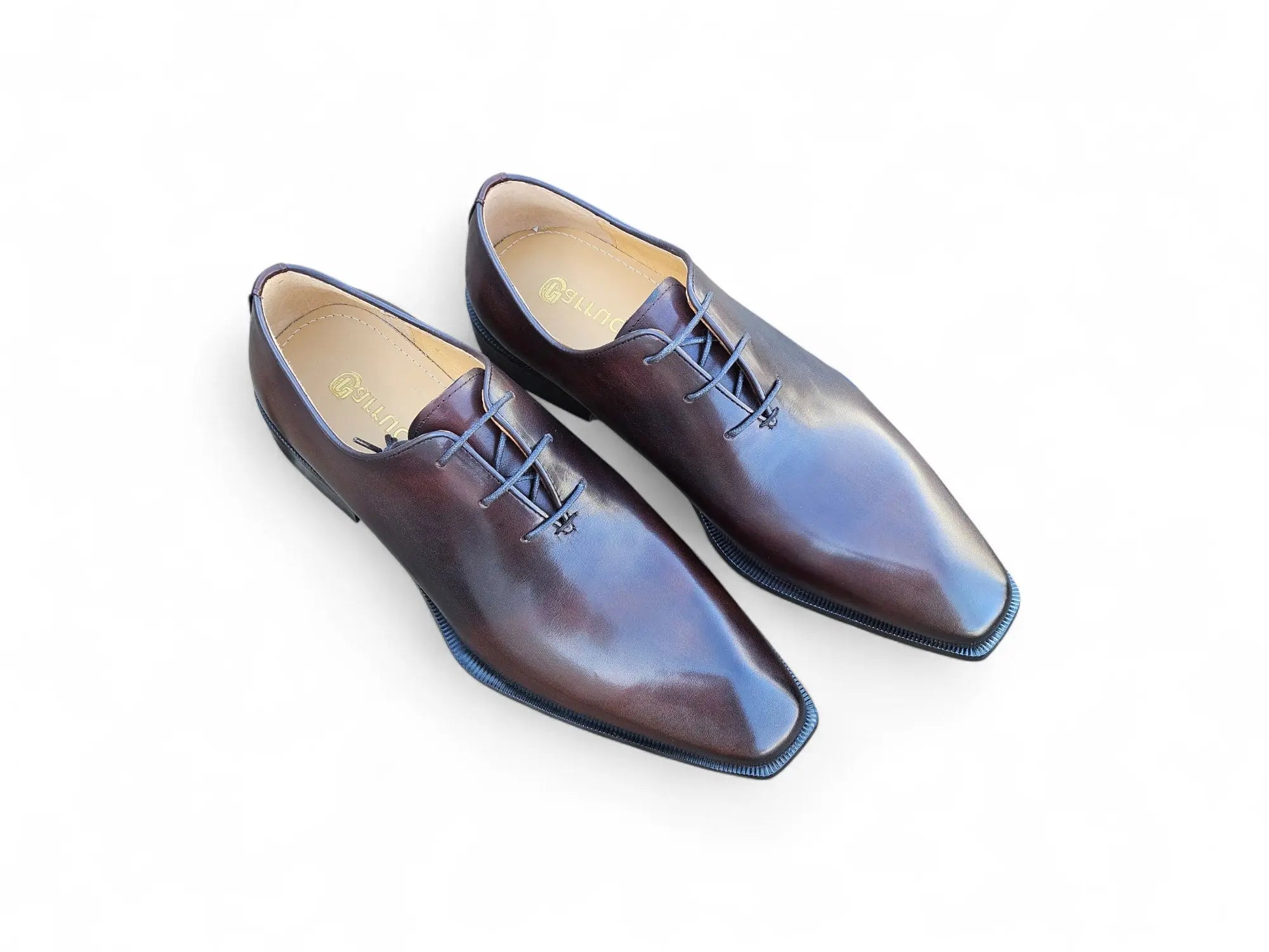 Carrucci Shoes British Walkers Wholecut Oxford Full Grain Leather KS303 03 front view