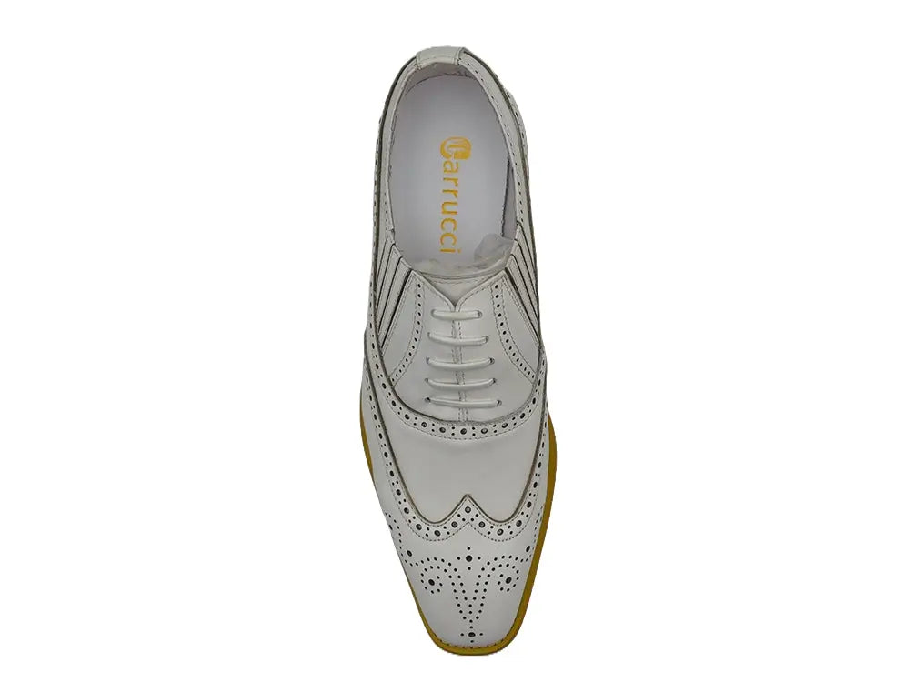 Carrucci Shoes Ks Wingtip Slip On Oxford Classic Leather KS509 18 view 22