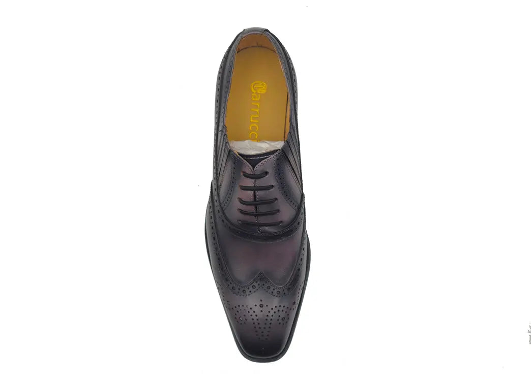 Carrucci Shoes Ks Wingtip Slip On Oxford Classic Leather KS509 18 view 28