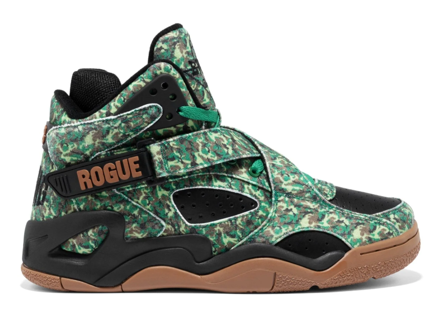 Patrick Ewing Rogue (1EW02653-362) Black / Camo / Gum β Front View