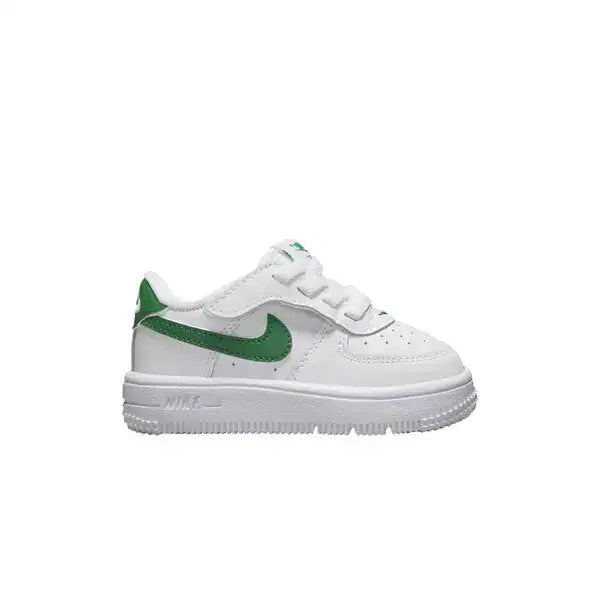 Nike Force 1 Low EasyOn Toddlers' (TD) Sneakers — White/White/Malachite Leather Low-Top
