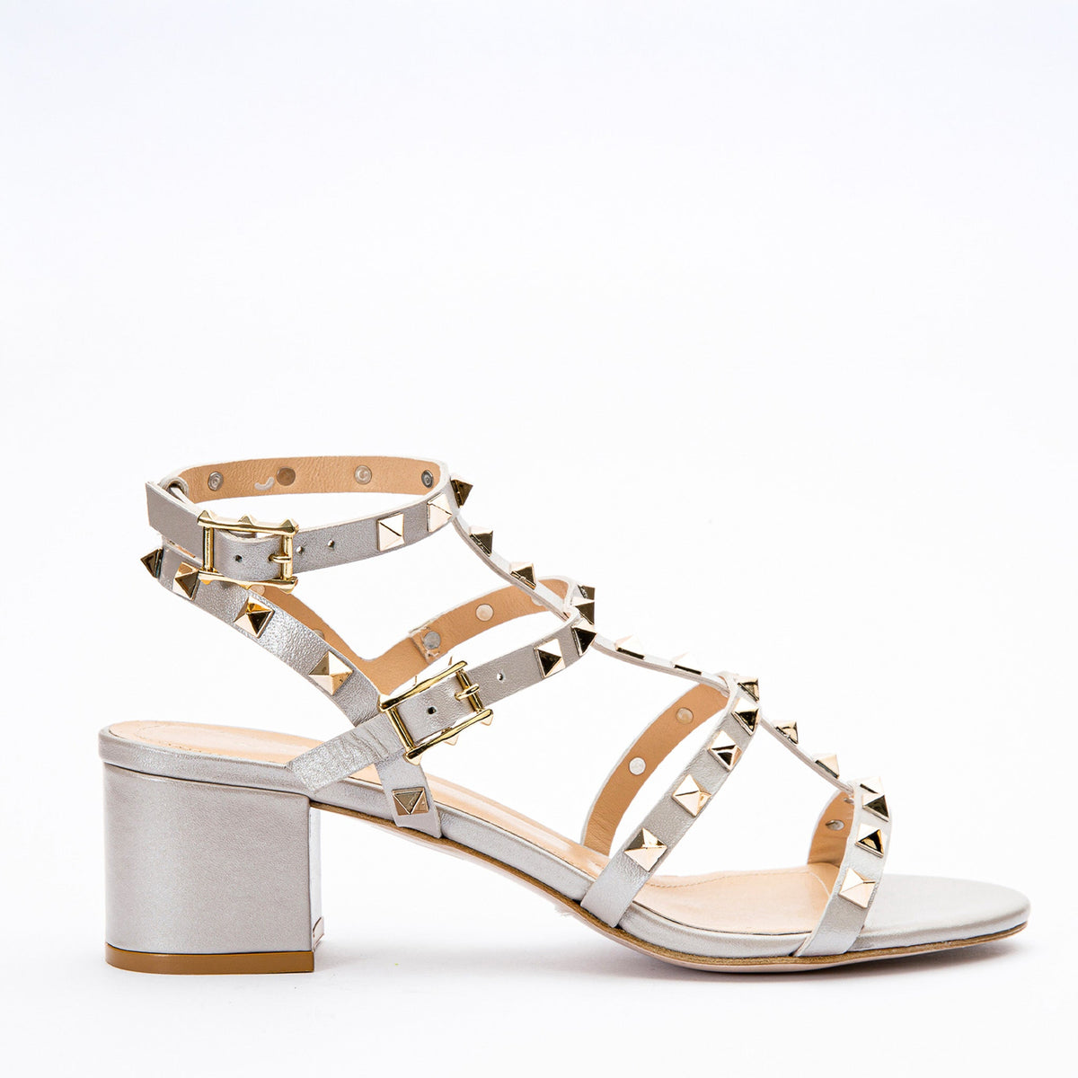 Vinci Leather The Nejapa Beige Leather Multi Strap Women Sandal – product view 1