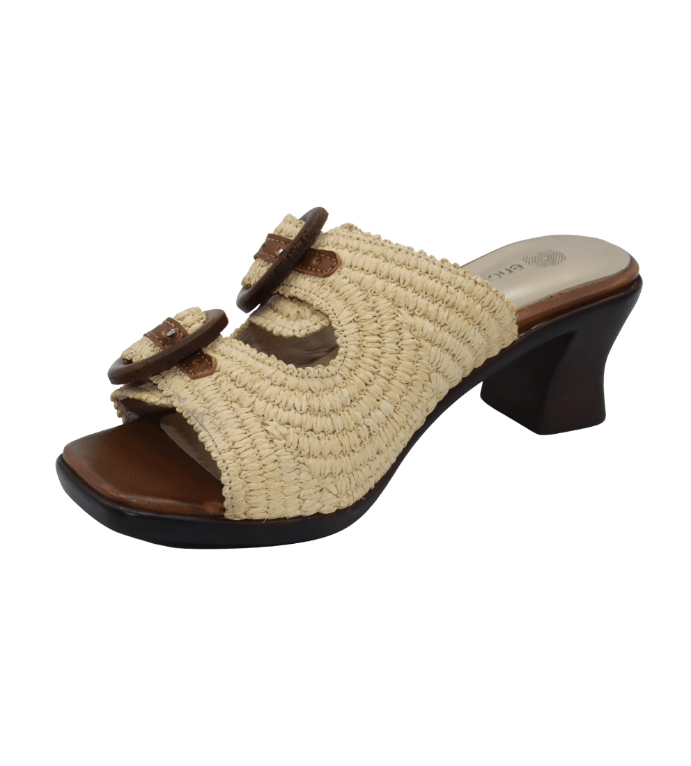 Eric Michael Zest Crochet Block Heel Slide