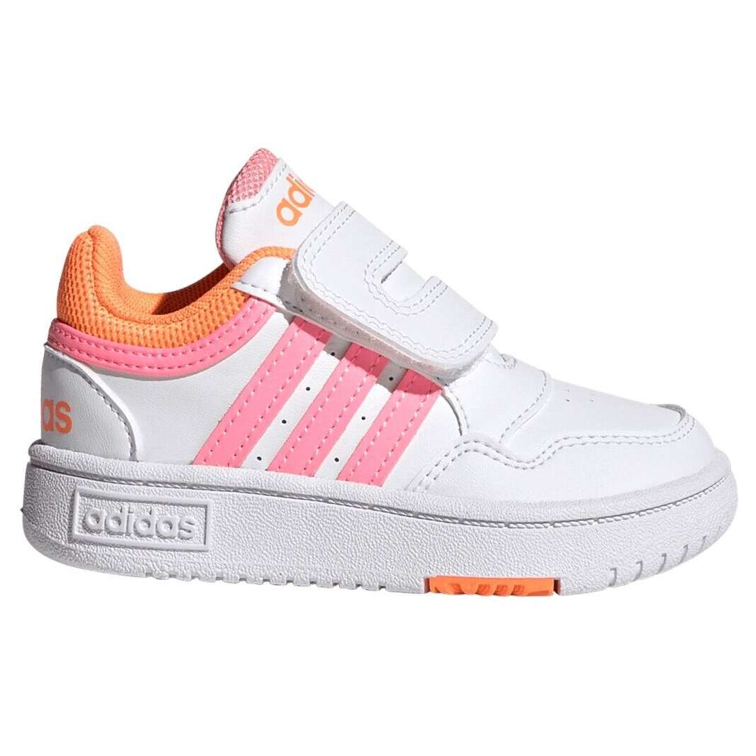 adidas Toddler Infant Hoops 3.0 CF White Pink – product view 1