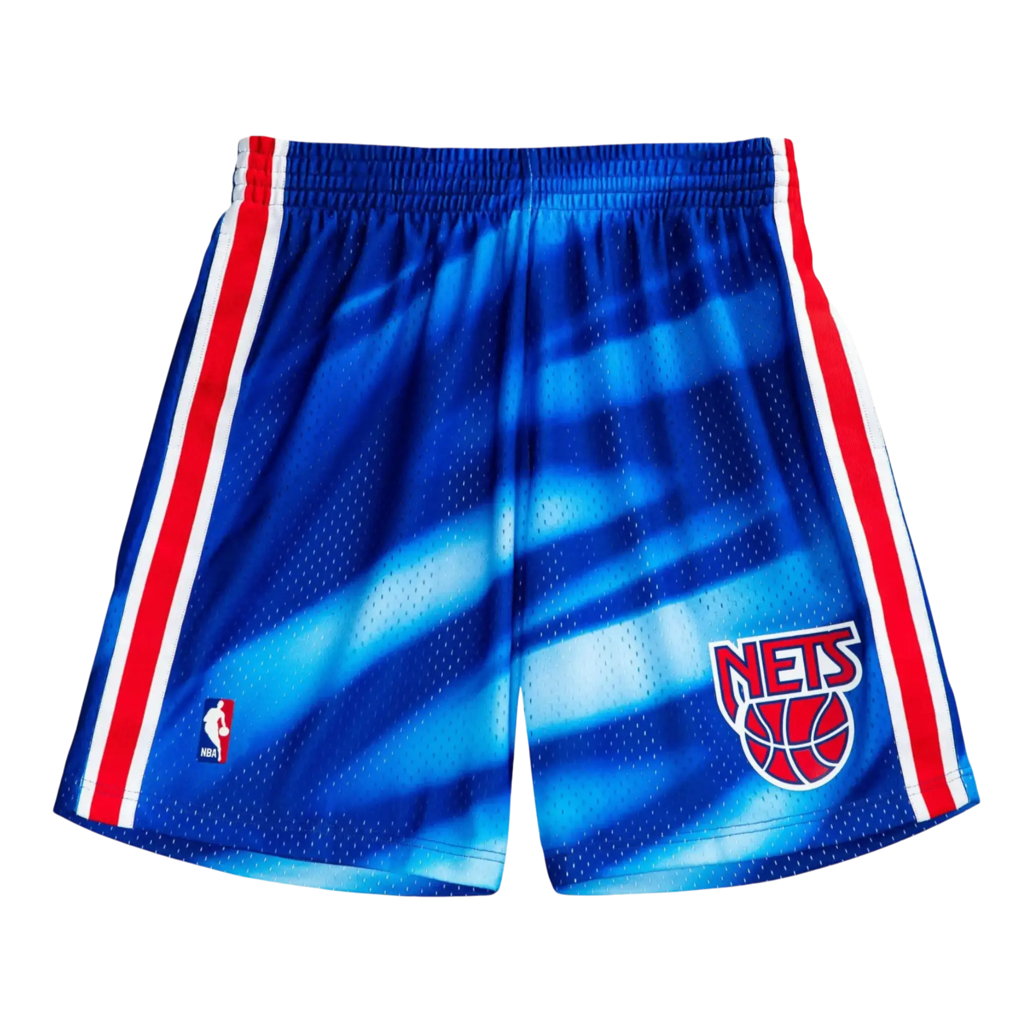 Mitchell & Ness NBA Swingman New Jersey Nets 1990-91 Men's Shorts — Pattern/Royal