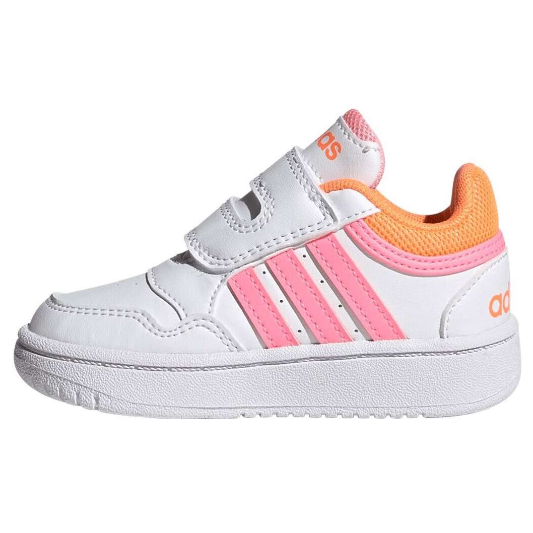 adidas Toddler Infant Hoops 3.0 CF White Pink – product view 2